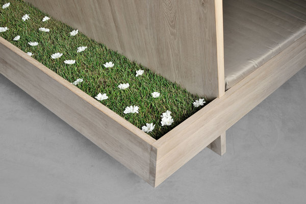 Design Massivholzbett SOMNIA 6140 Maßgefertigt aus Massivholz von vitamin design