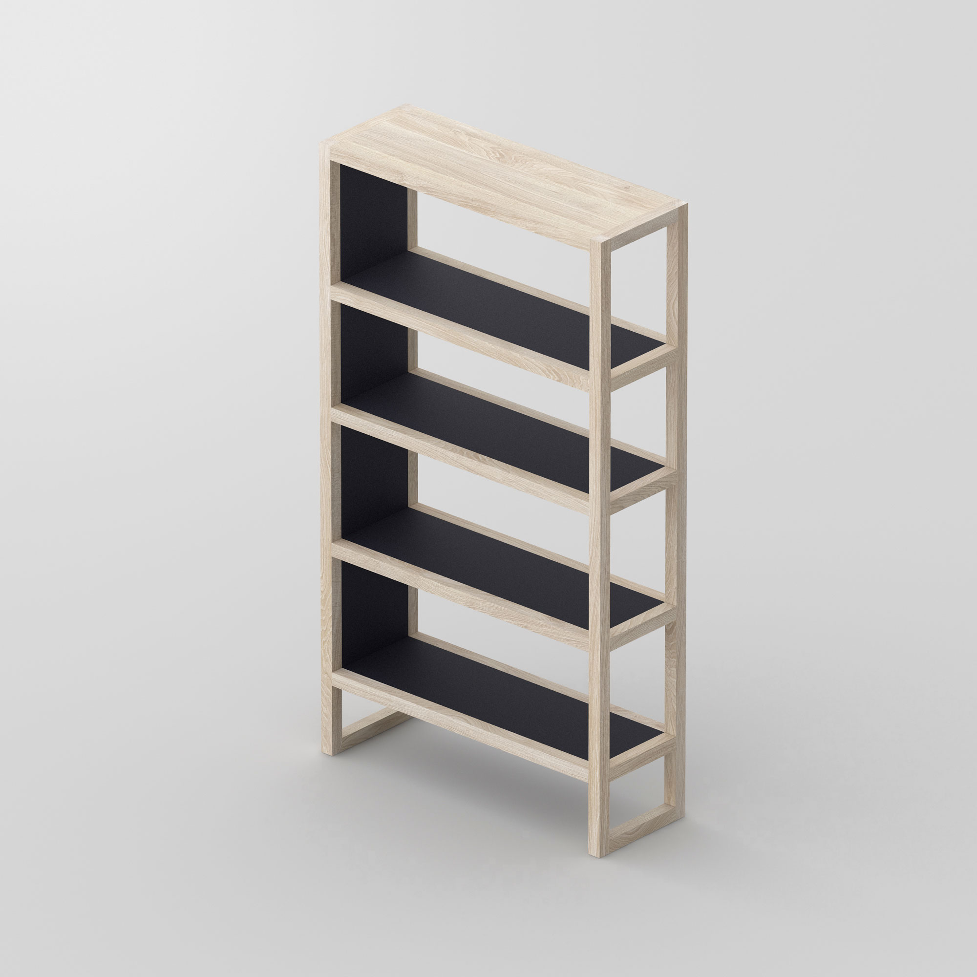 Linoleum Holz Regal SENA cam3 Maßgefertigt aus Massivholz von vitamin design