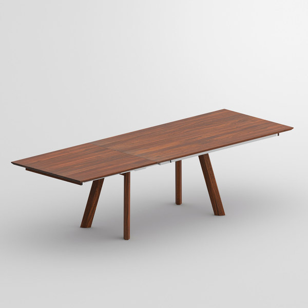 Ausziehbarer Designer Tisch RHOMBI BUTTERFLY cam3 Maßgefertigt aus Massivholz von vitamin design
