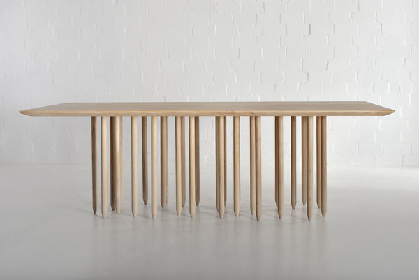 Designer Solid Wood Table STILUS 4347 custom made in solid wood by vitamin design