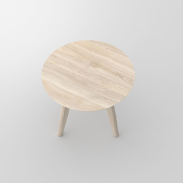 Runder Holz Nachttisch AETAS ROUND cam2 Maßgefertigt aus Massivholz von vitamin design