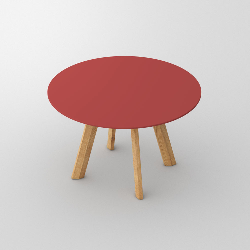 Runder Linoleum Tisch Rhombi Round Lino Vitamin Design