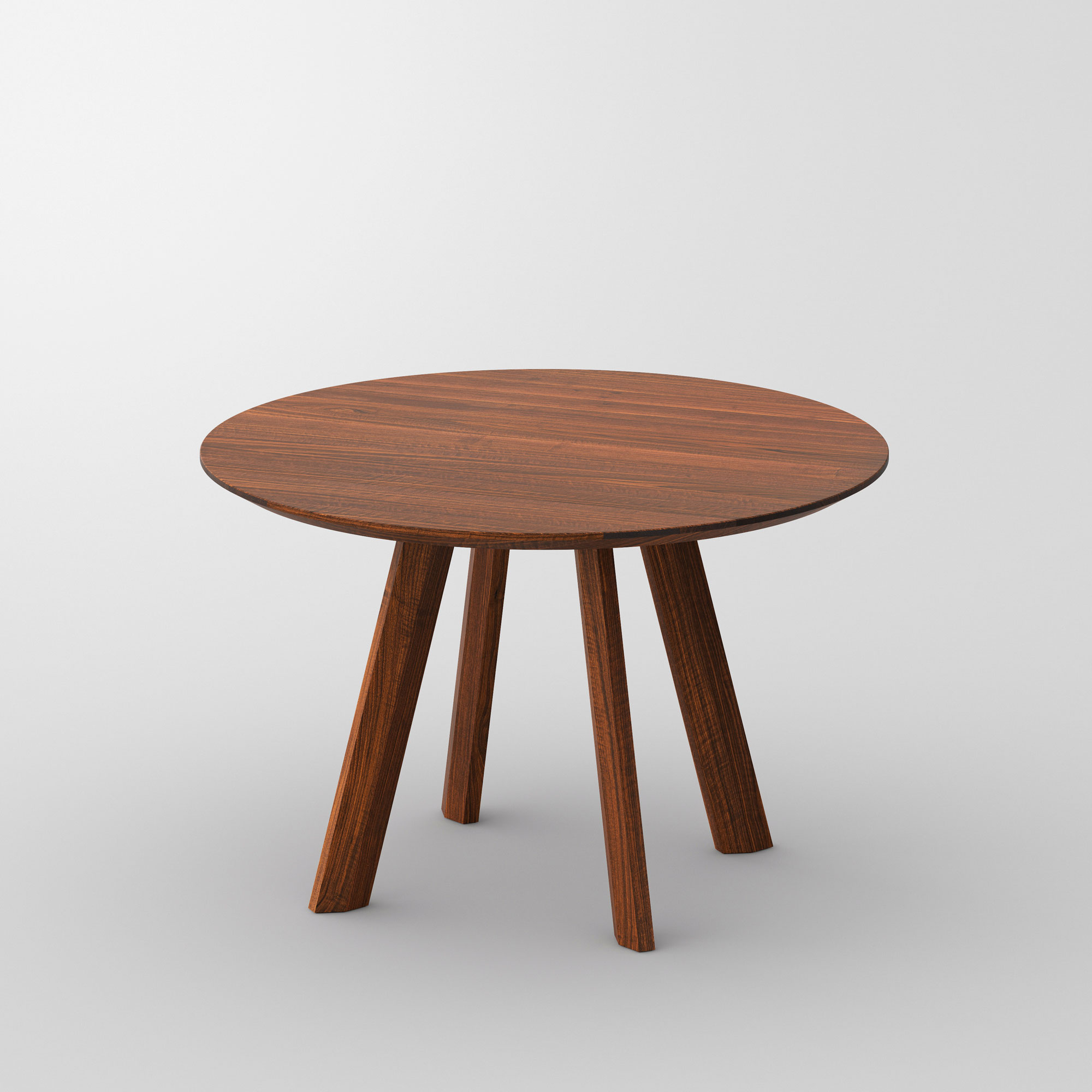 Designer Esstisch Rund RHOMBI ROUND cam1 Maßgefertigt aus Massivholz von vitamin design