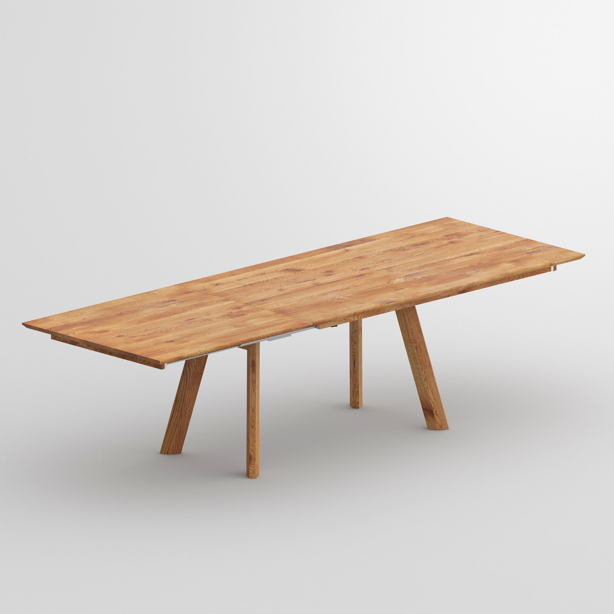 Ausziehbarer Designer Tisch RHOMBI BUTTERFLY cam3 Maßgefertigt aus Massivholz von vitamin design