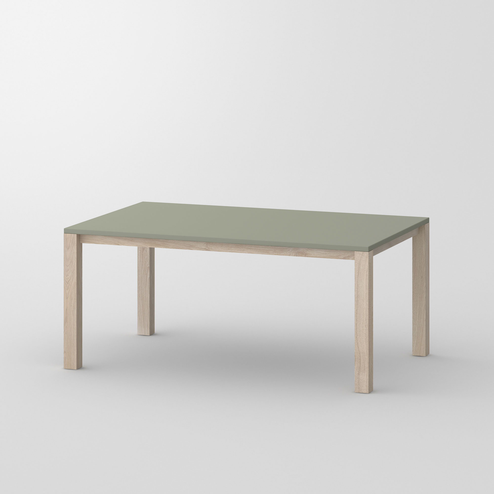 Variabler Linoleum Esstisch VARIUS BASIC LINO cam1 Maßgefertigt aus Massivholz von vitamin design
