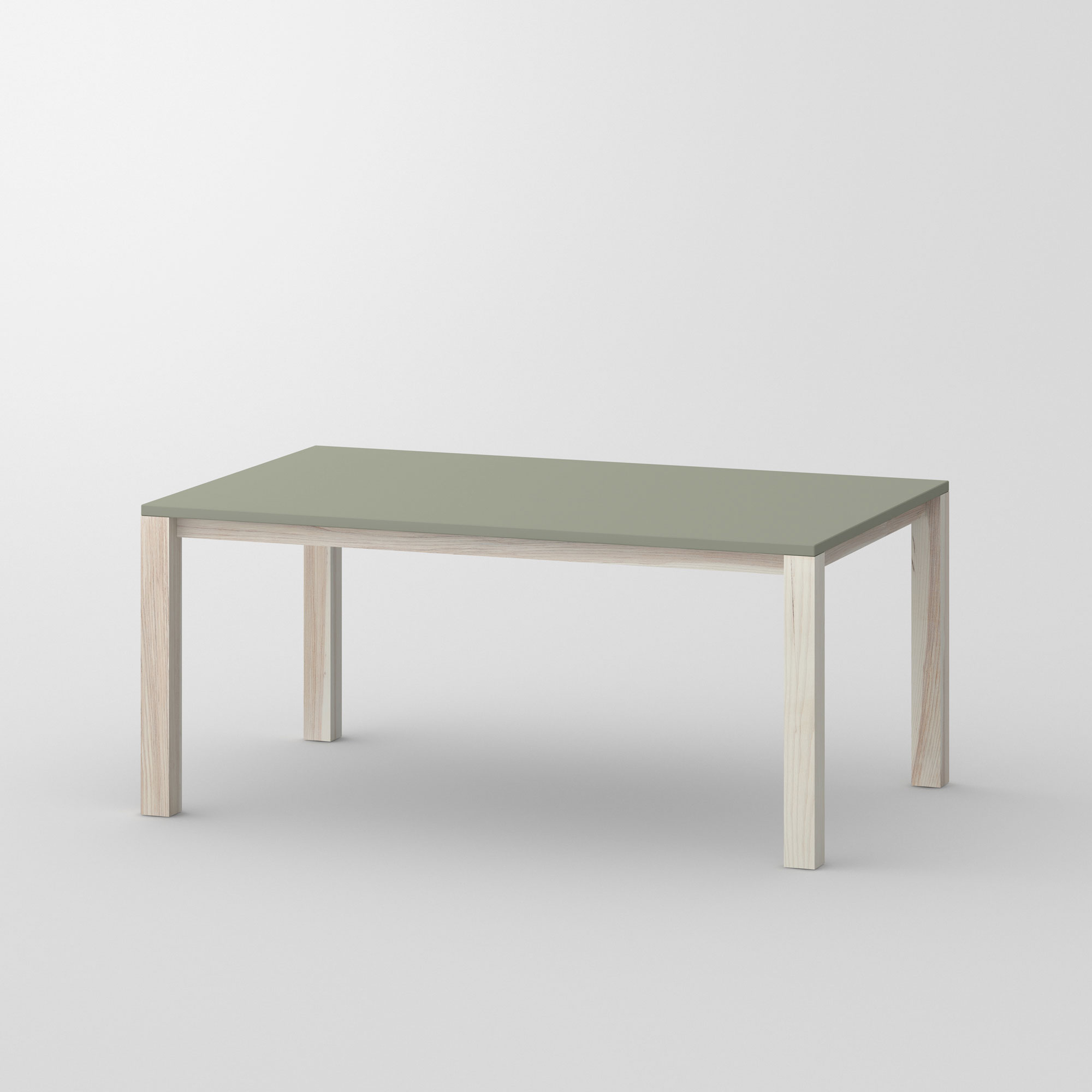 Variabler Linoleum Esstisch VARIUS BASIC LINO cam1 Maßgefertigt aus Massivholz von vitamin design