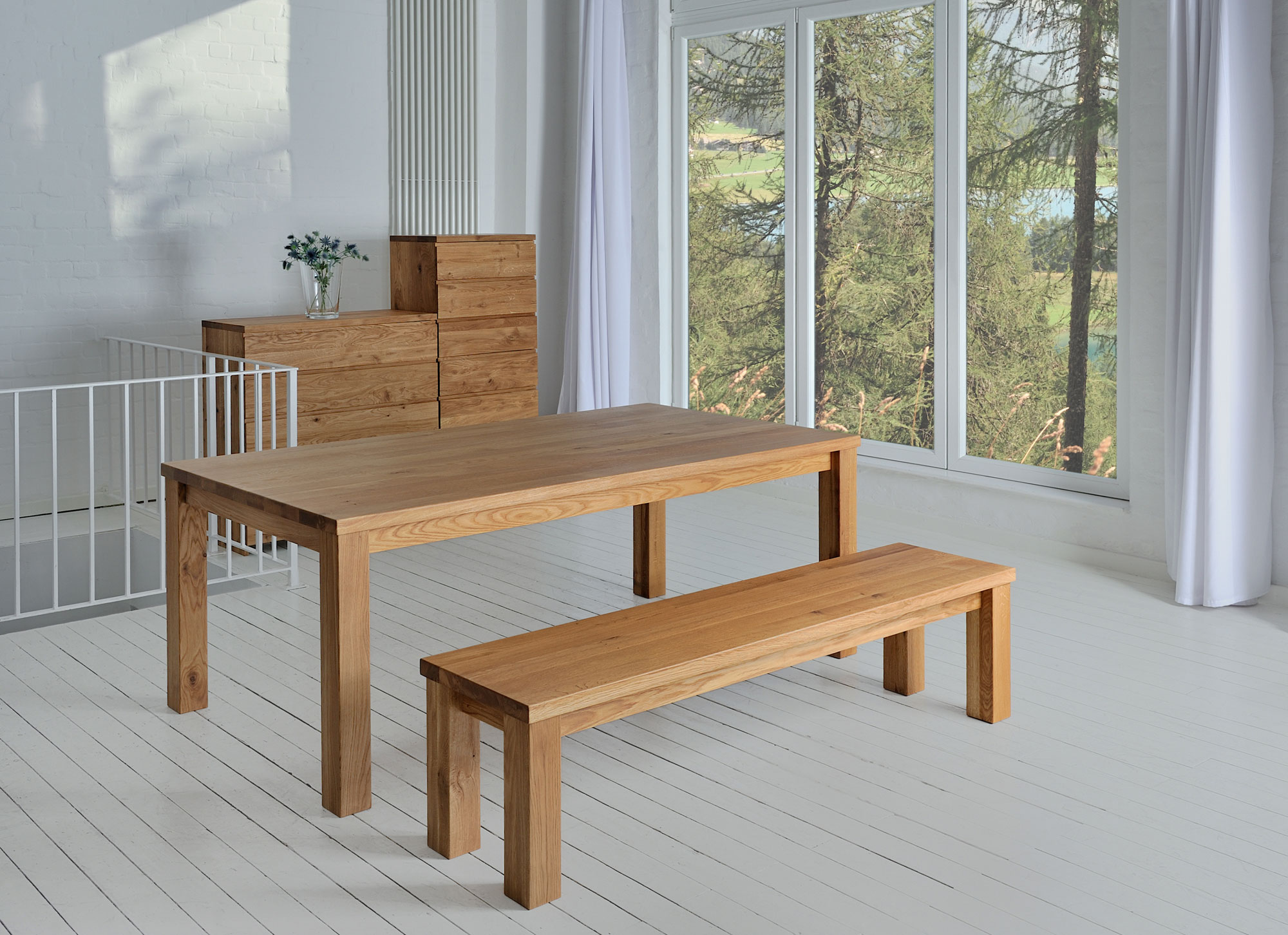 Holzbank nach Maß FORTE 4 4286 Maßgefertigt aus Massivholz von vitamin design