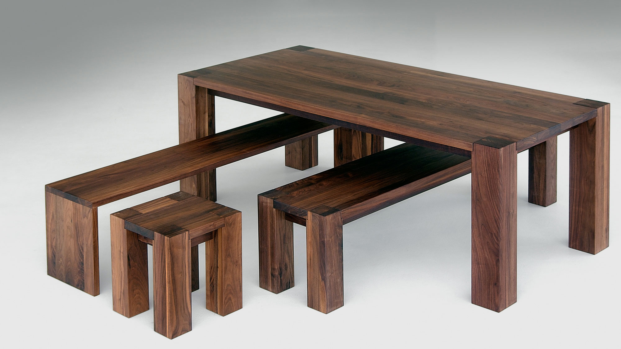 Rustikale Massivholz Sitzbank TAURUS 4 B11X11 1164 Maßgefertigt aus Massivholz von vitamin design