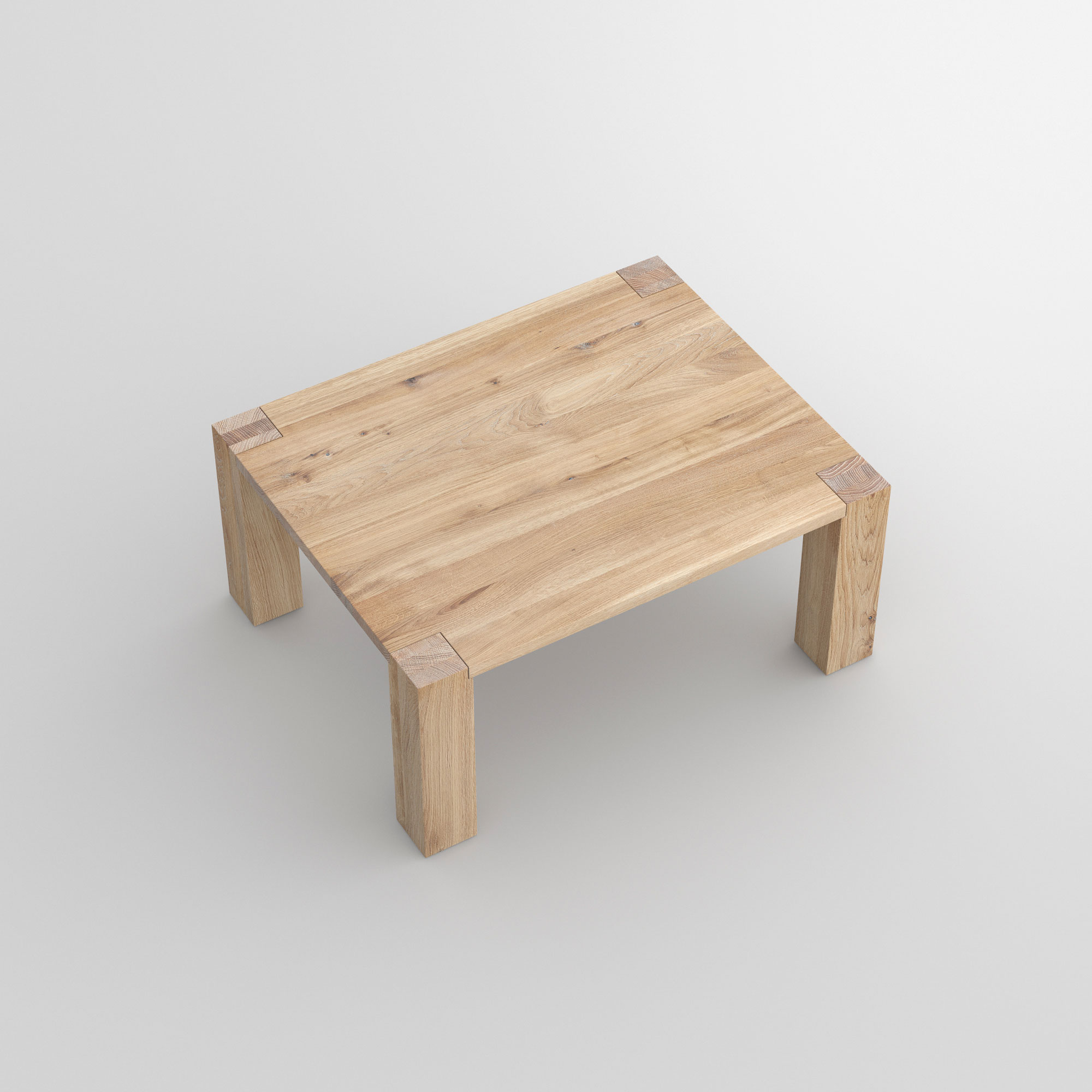 Rustikaler Couchtisch TAURUS 3 cam3 Maßgefertigt aus Massivholz von vitamin design