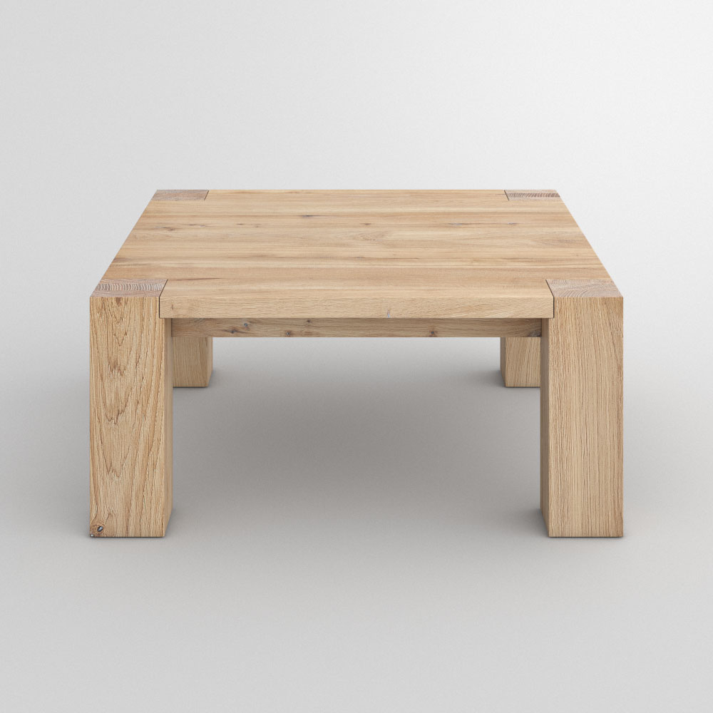 Solid Wood Coffee Table Taurus 4 B14x14 Vitamin Design Solid Wood Coffee Table Taurus 4 B14x14 Custom Made In Knotty Oak Chalked By