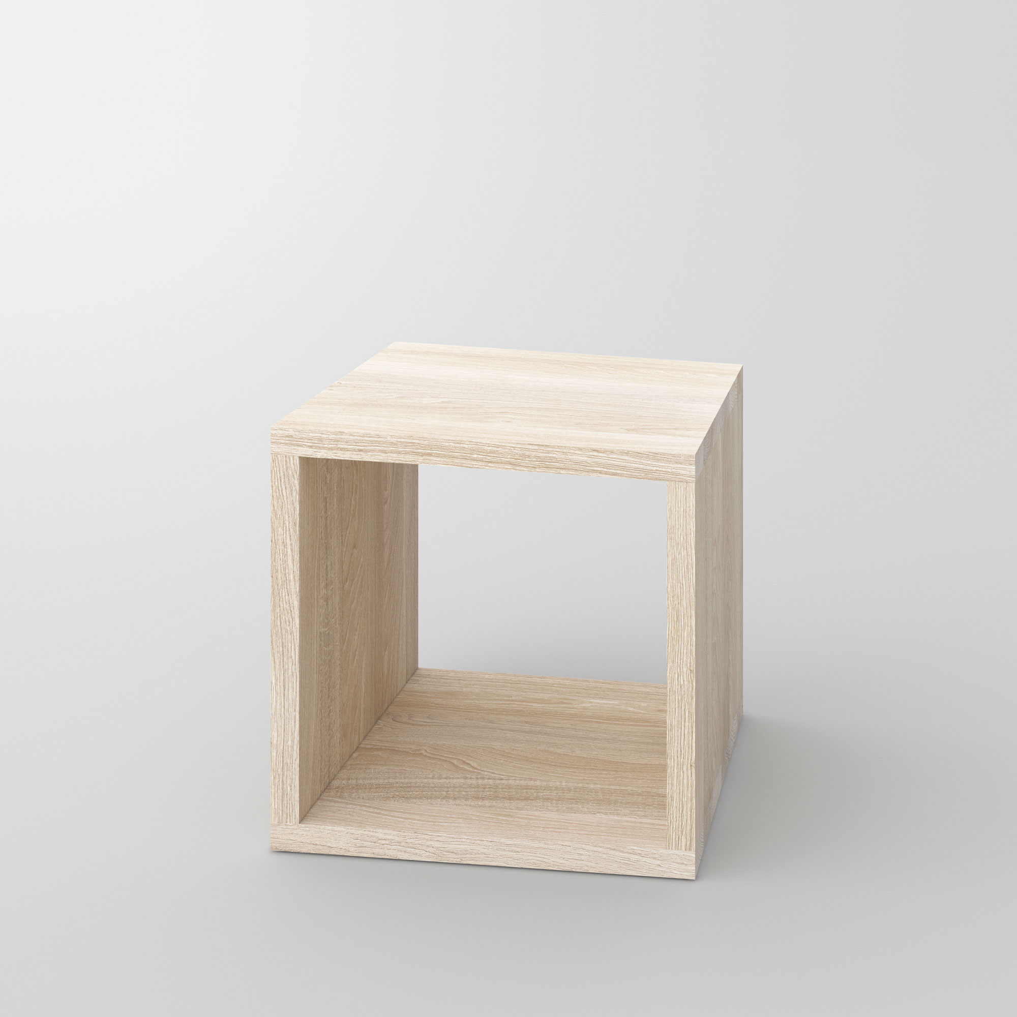 Multifunctional Wooden Stool MENA B 3 custom made in solid wood by vitamin design
