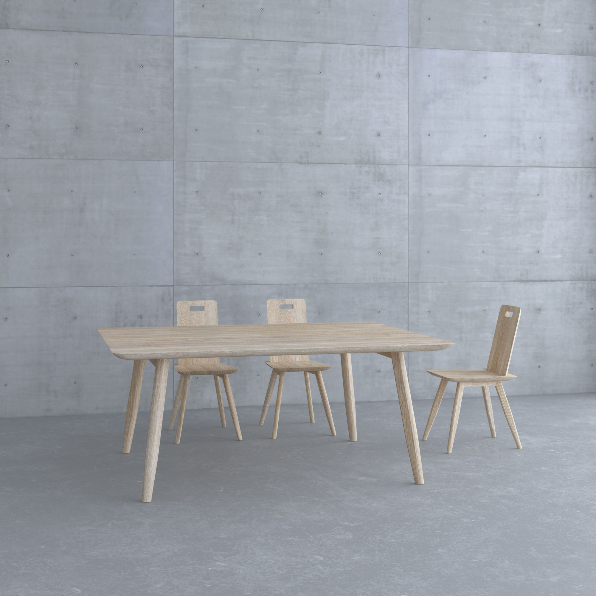 Designer Stuhl AETAS vitamin-design Maßgefertigt aus Massivholz von vitamin design