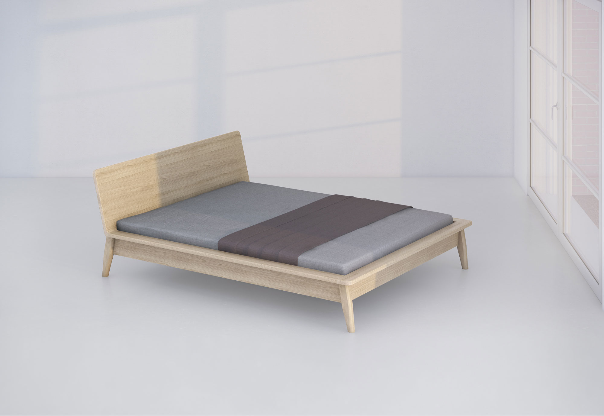 Designer Holzbett AETAS vitamin-design Maßgefertigt aus Massivholz von vitamin design