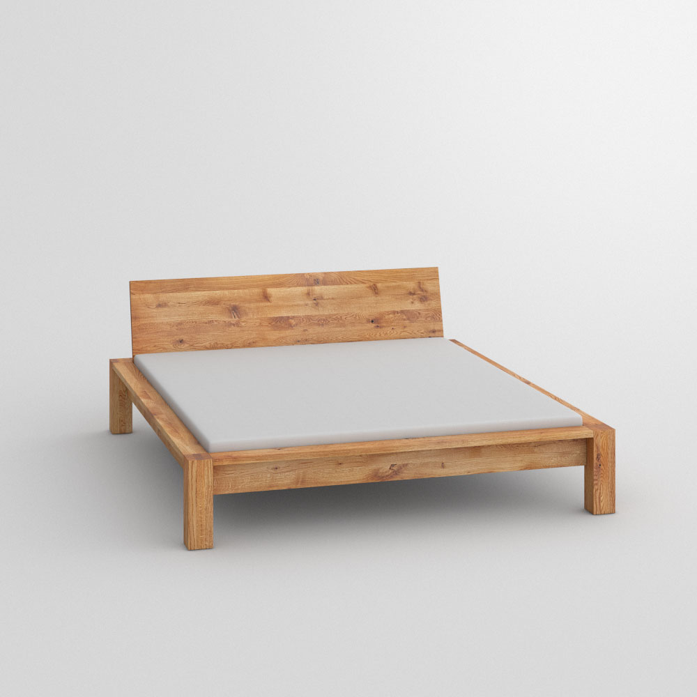 Rustikales Holz Bett Taurus Vitamin Design