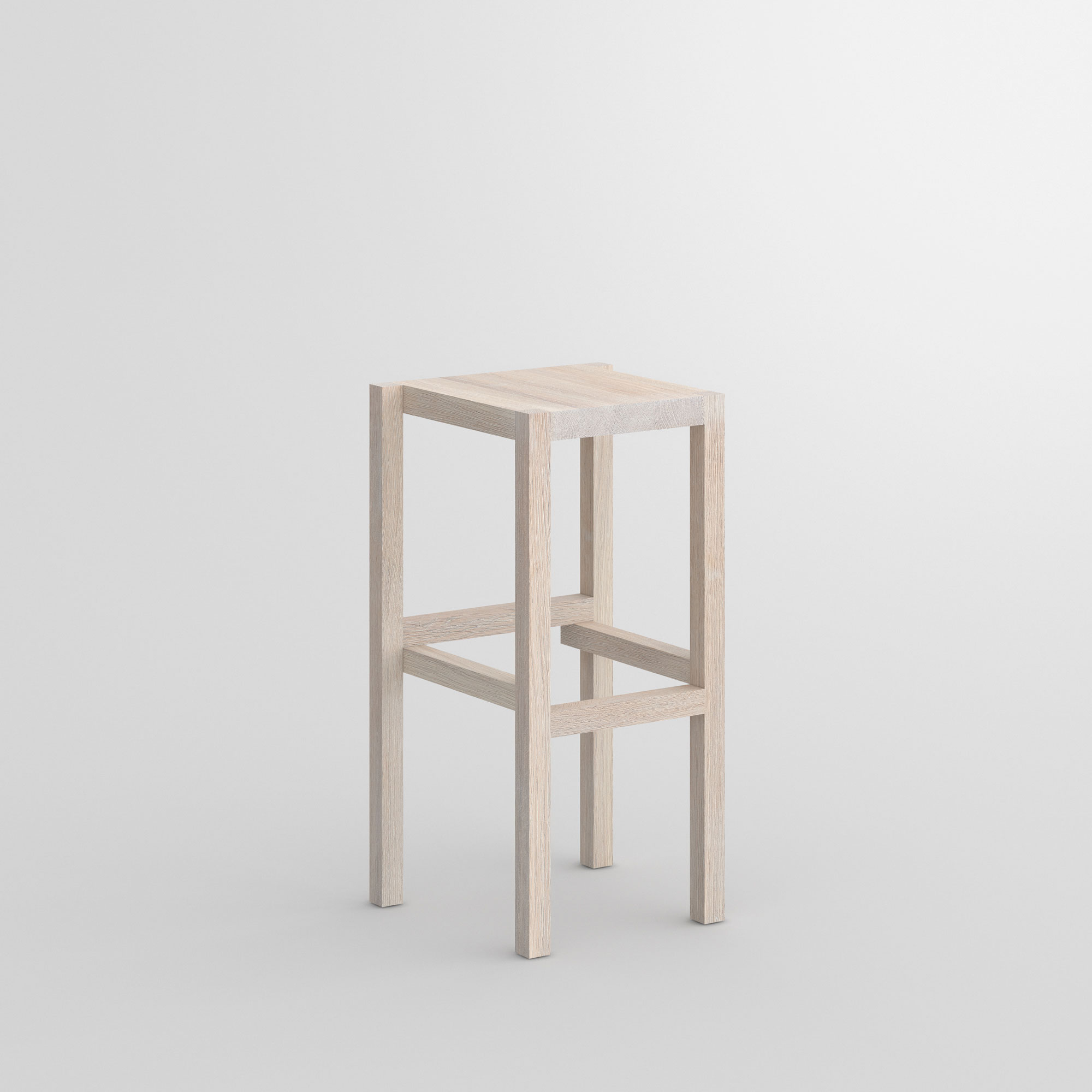 Massivholz Barhocker PALI cam1 Maßgefertigt aus Massivholz von vitamin design
