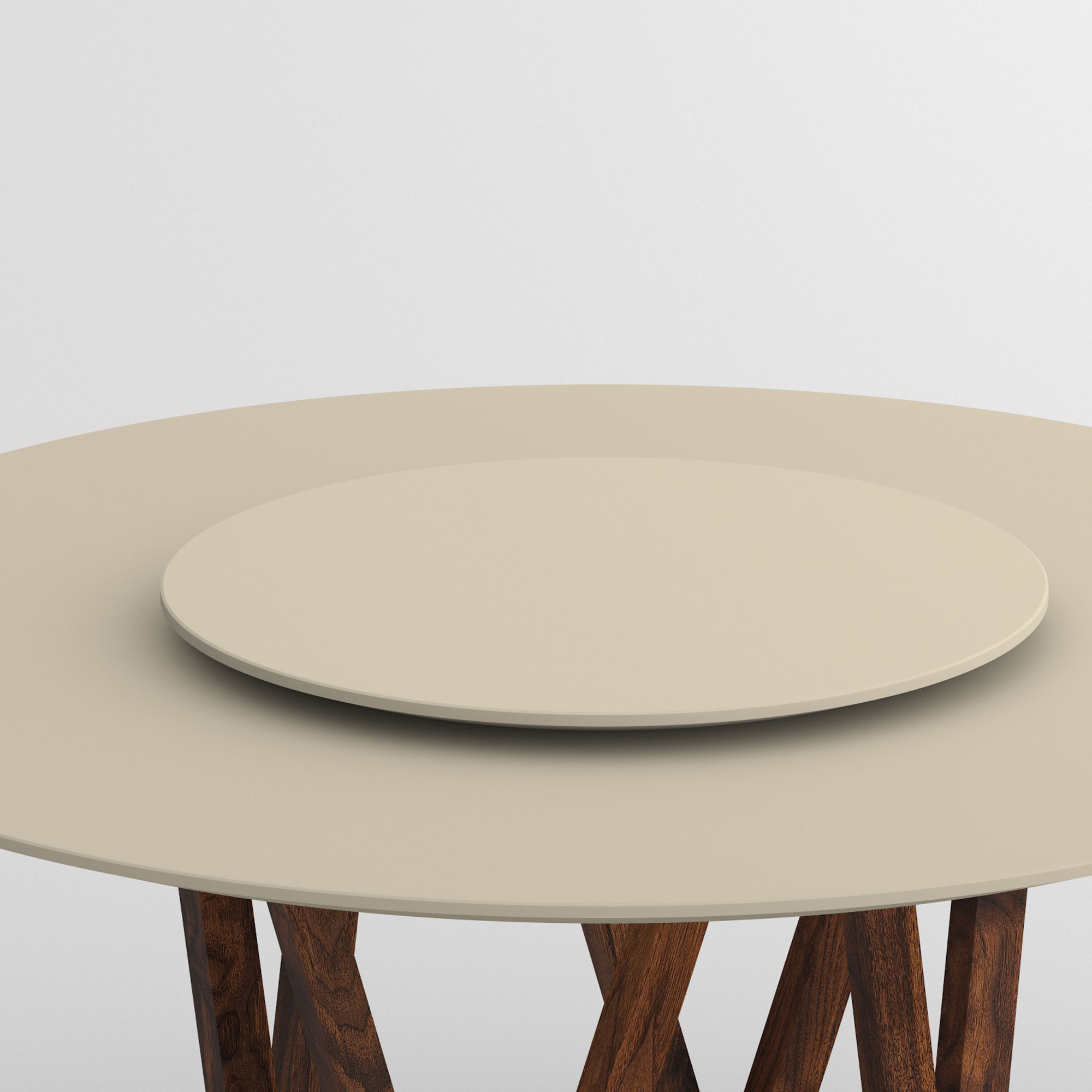 Design Drehteller Zubehör LAZY-SUZY LINOLEUM camQ Maßgefertigt aus Massivholz von vitamin design