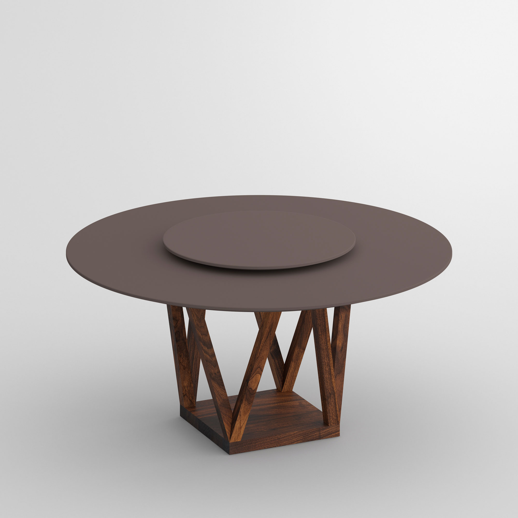 Design Drehteller Zubehör LAZY-SUZY LINOLEUM camQ Maßgefertigt aus Massivholz von vitamin design