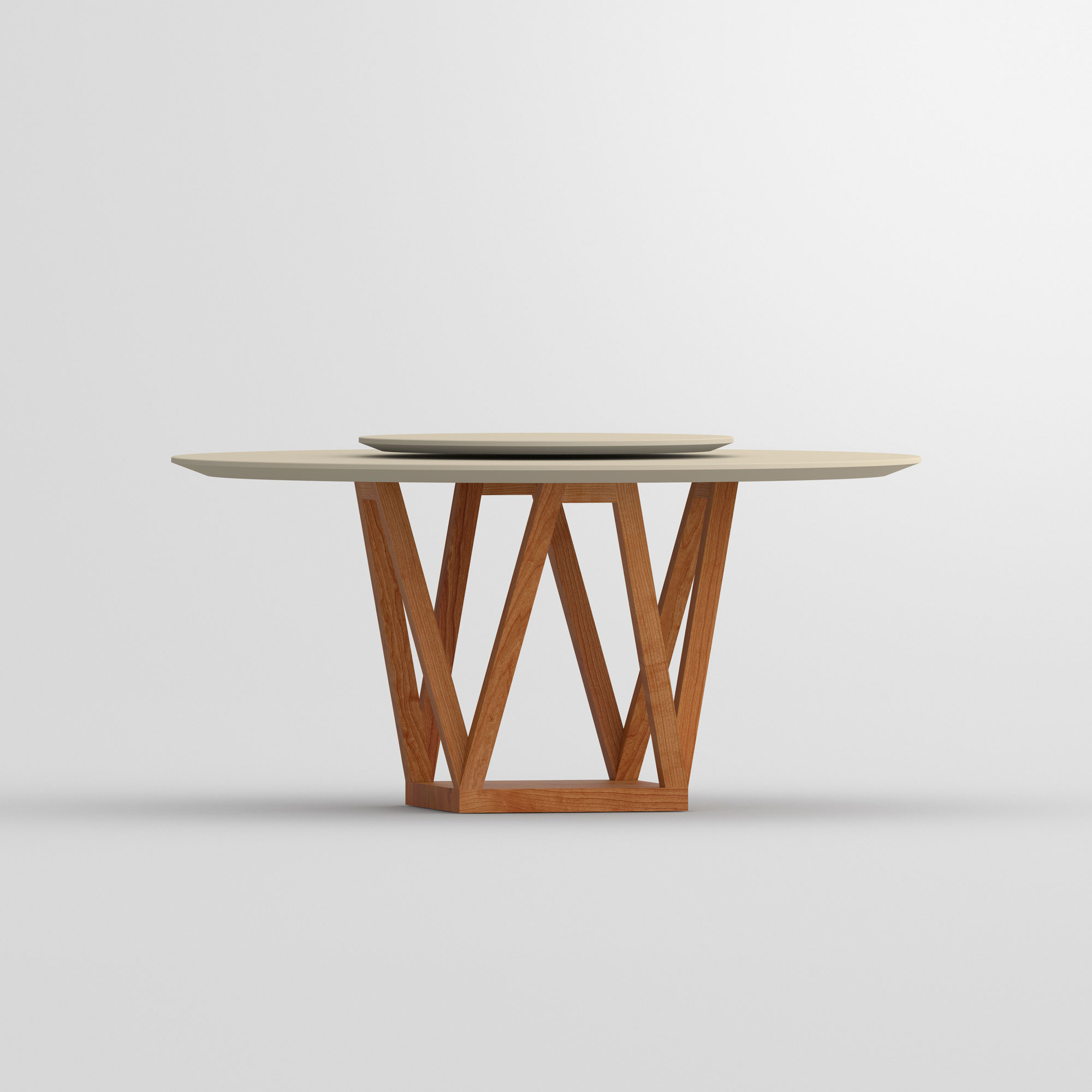Linoleum Design Tisch CREO LINO cam2 Maßgefertigt aus Massivholz von vitamin design