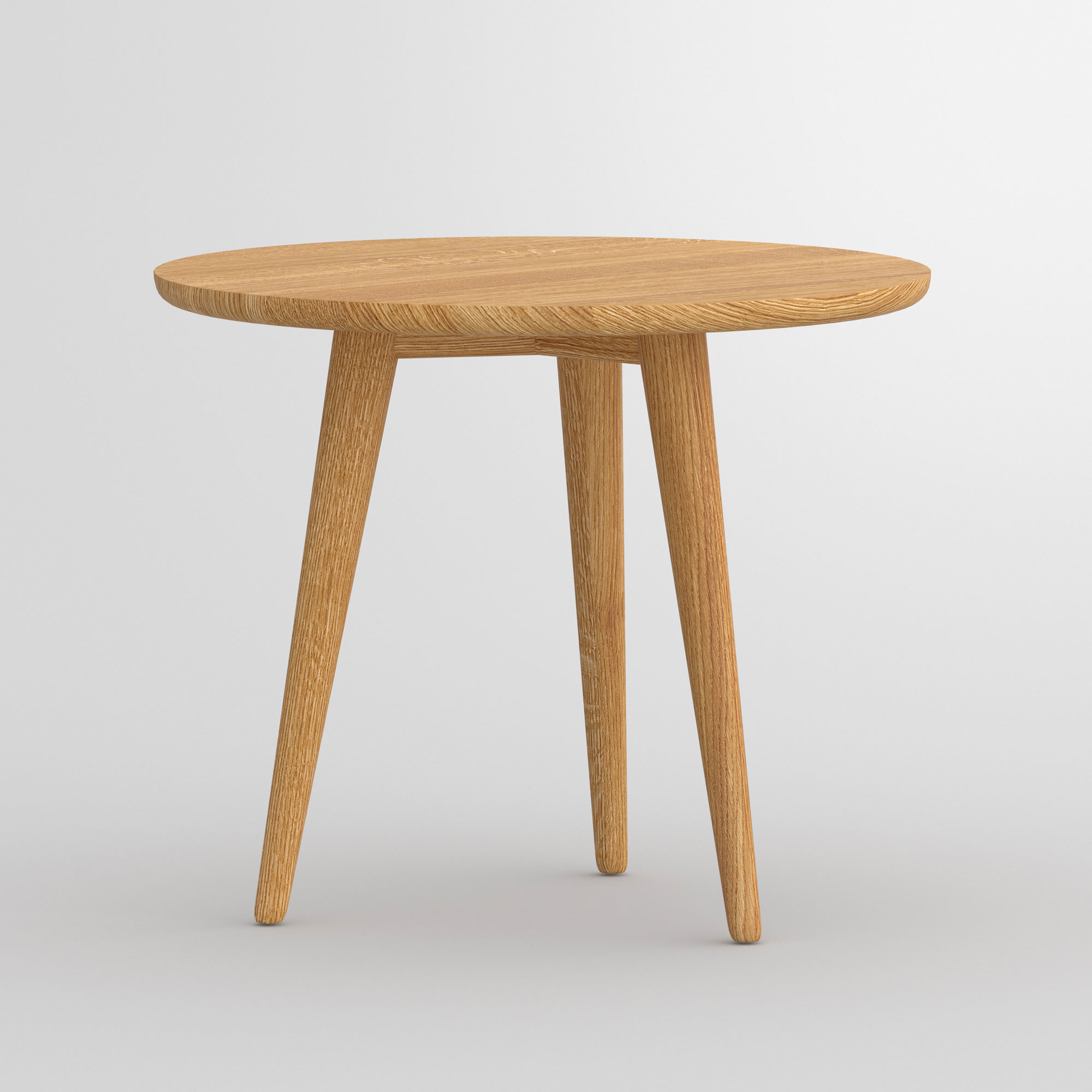 Massiver Couchtisch Rund AMBIO ROUND vitamin-design Maßgefertigt aus Massivholz von vitamin design