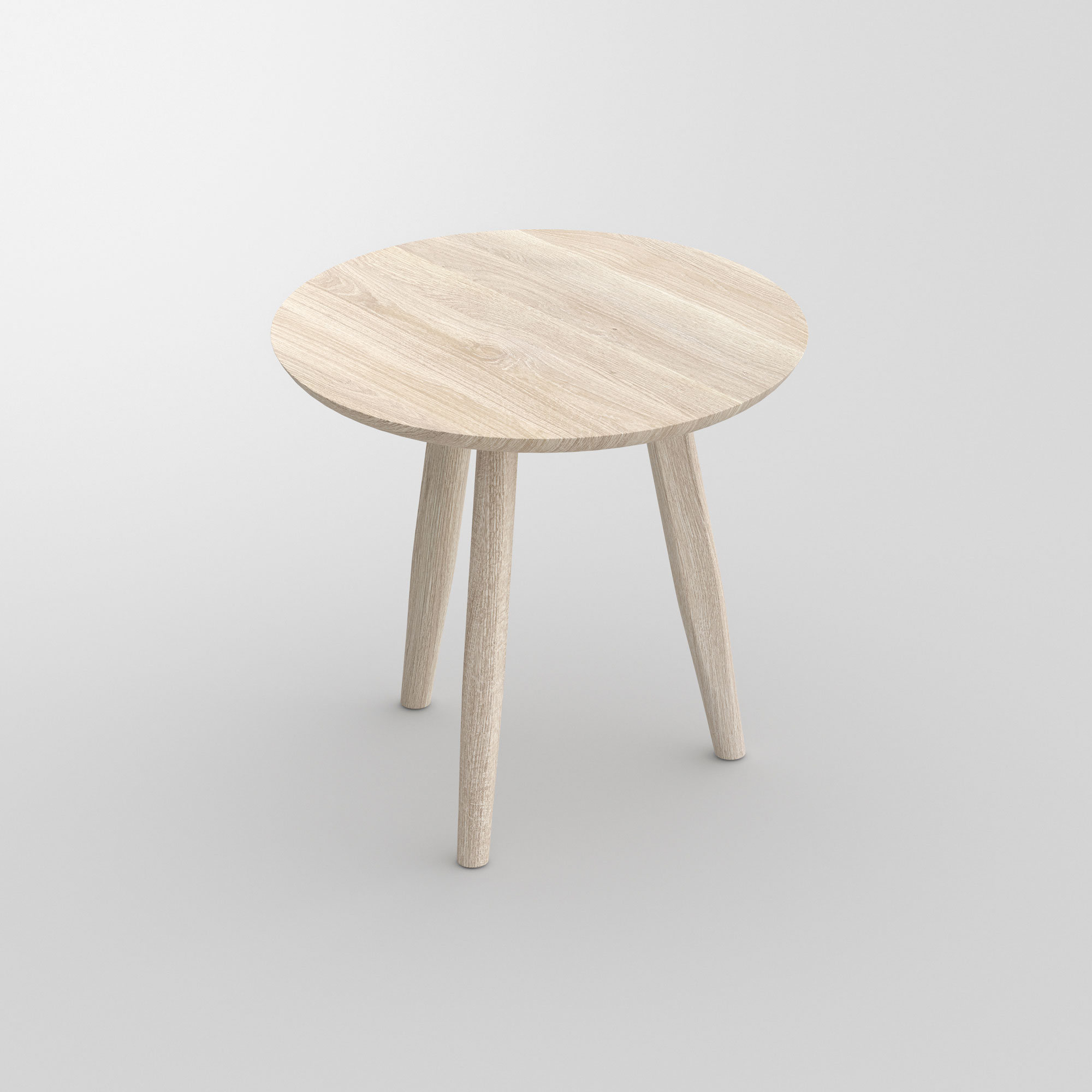 Runder Holz Nachttisch AETAS ROUND cam1 Maßgefertigt aus Massivholz von vitamin design