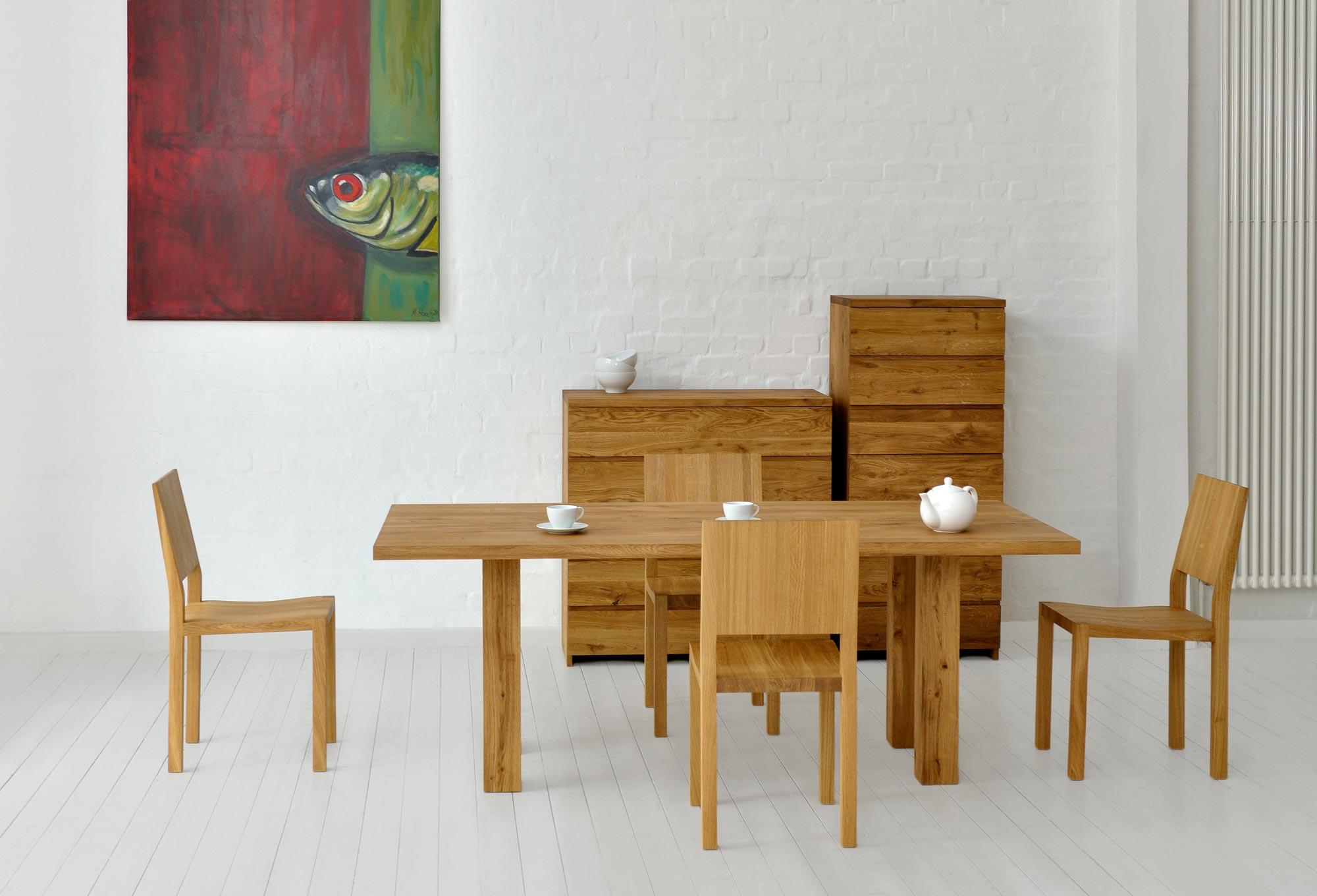 Zargenloser Tisch DUCK 2790 Maßgefertigt aus Massivholz von vitamin design