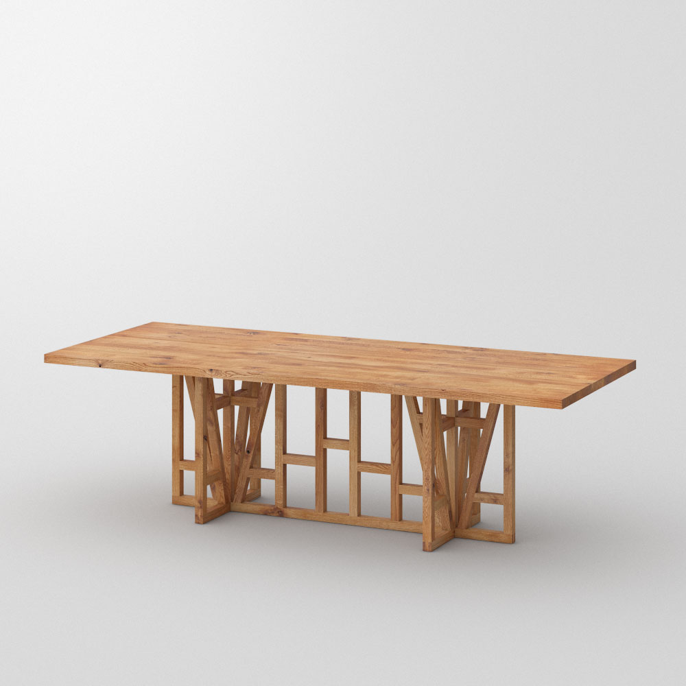 Designer Massivholz Esstisch Fachwerk Vitamin Design