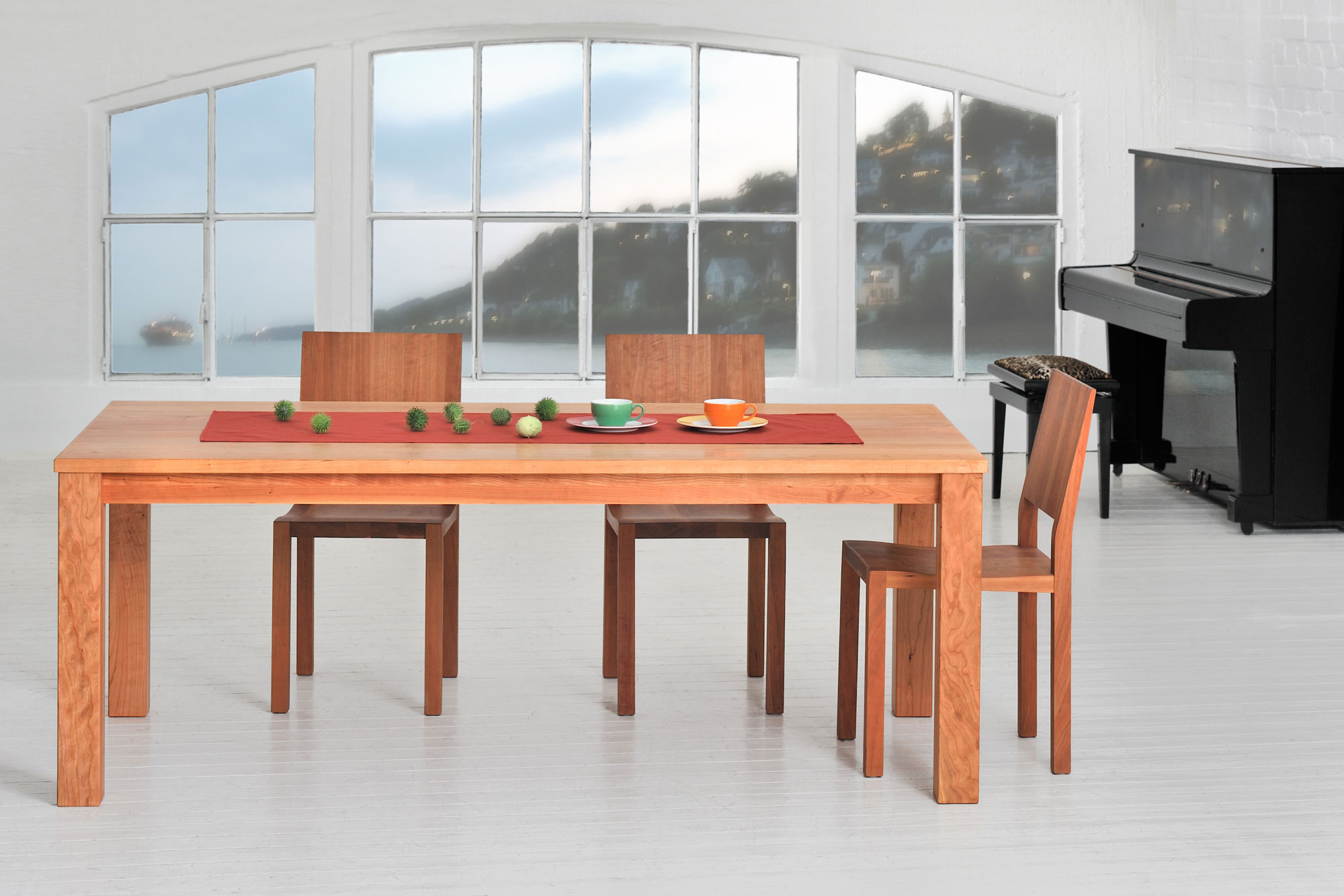 Tisch aus Massivholz FORTE 3 B9X9 2001 Maßgefertigt aus Massivholz von vitamin design