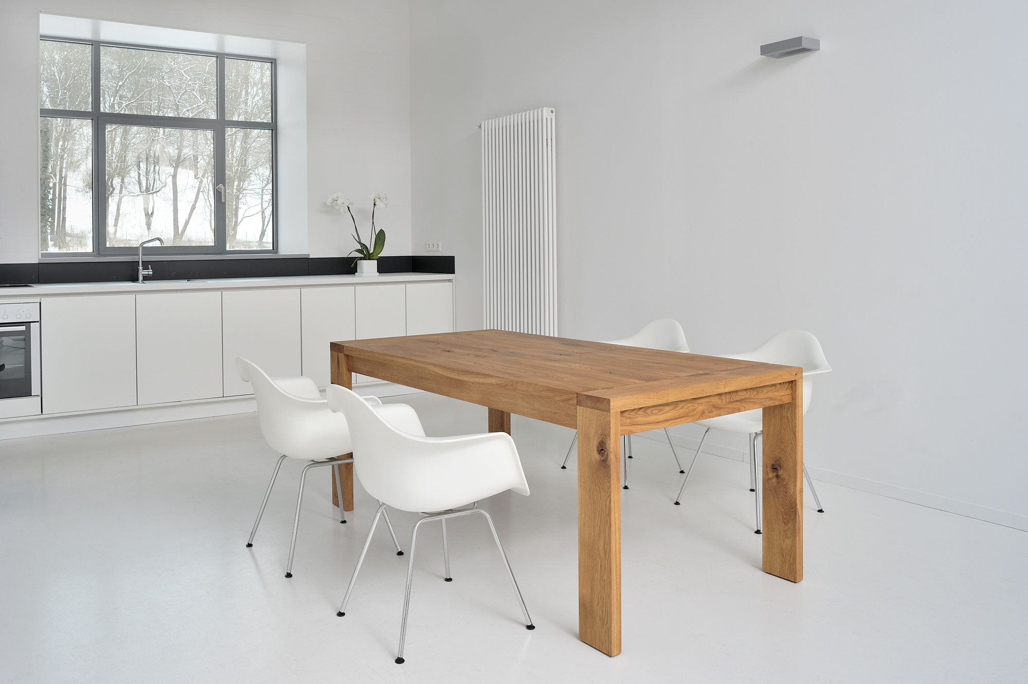 Massivholz Esstisch Einlegeplatten LUNGO 2756 Maßgefertigt aus Massivholz von vitamin design