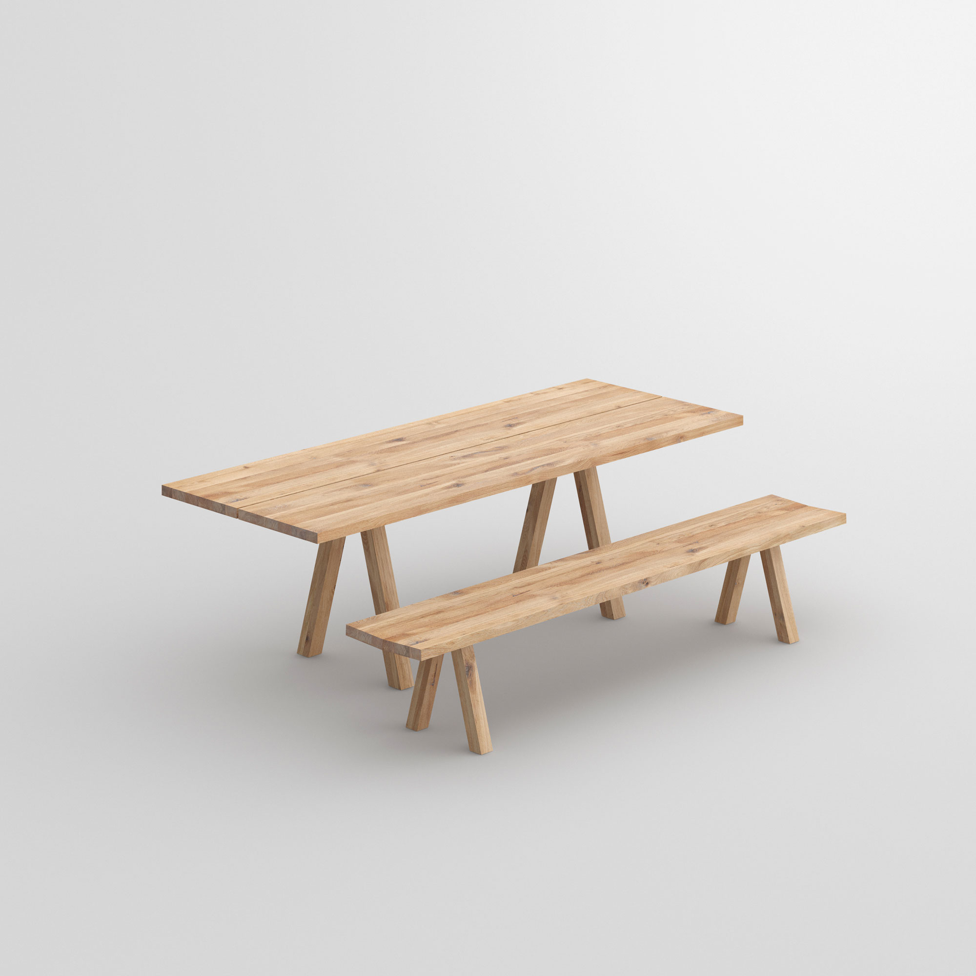 Massivholz Tisch PAPILIO BASIC cam1 Maßgefertigt aus Massivholz von vitamin design