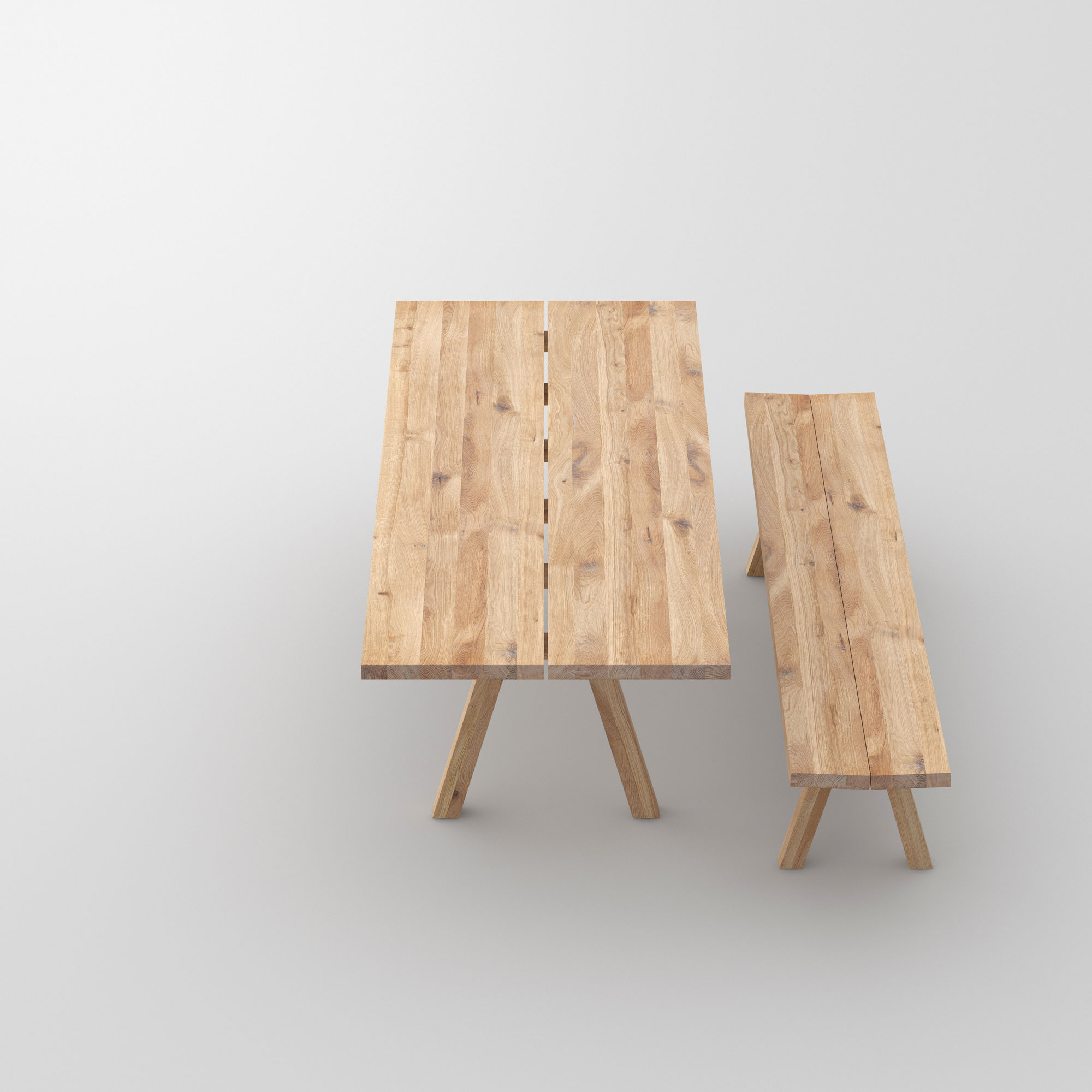 Massivholz Tisch PAPILIO BASIC cam4 Maßgefertigt aus Massivholz von vitamin design