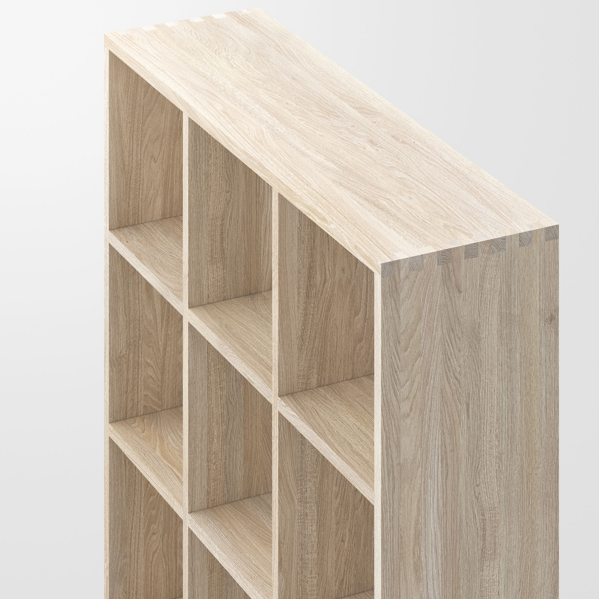 Designer Holzregal PISA cam2 Maßgefertigt aus Massivholz von vitamin design