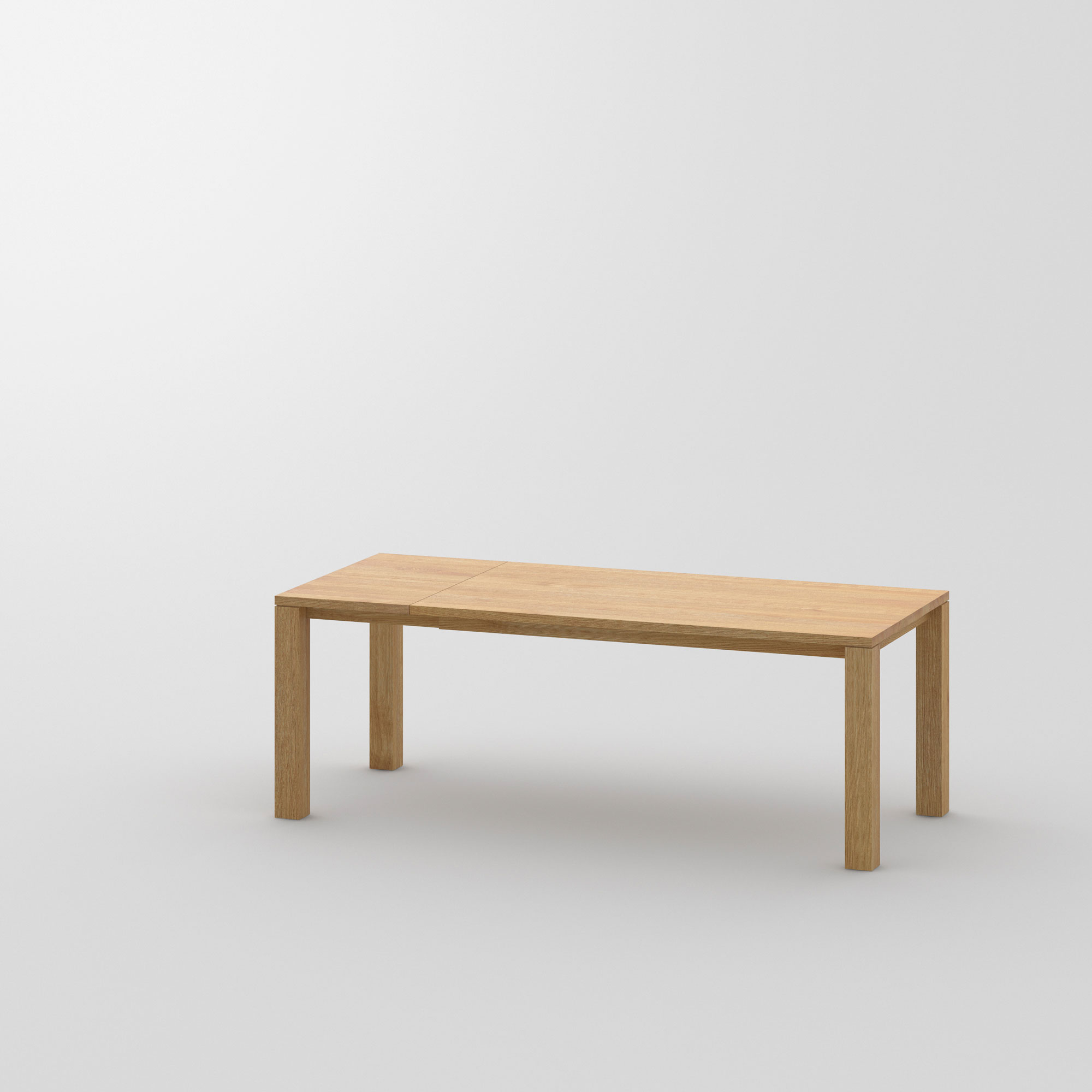Ausziehbarer Massivholz Designtisch LIVING BUTTERFLY cam1 Maßgefertigt aus Massivholz von vitamin design