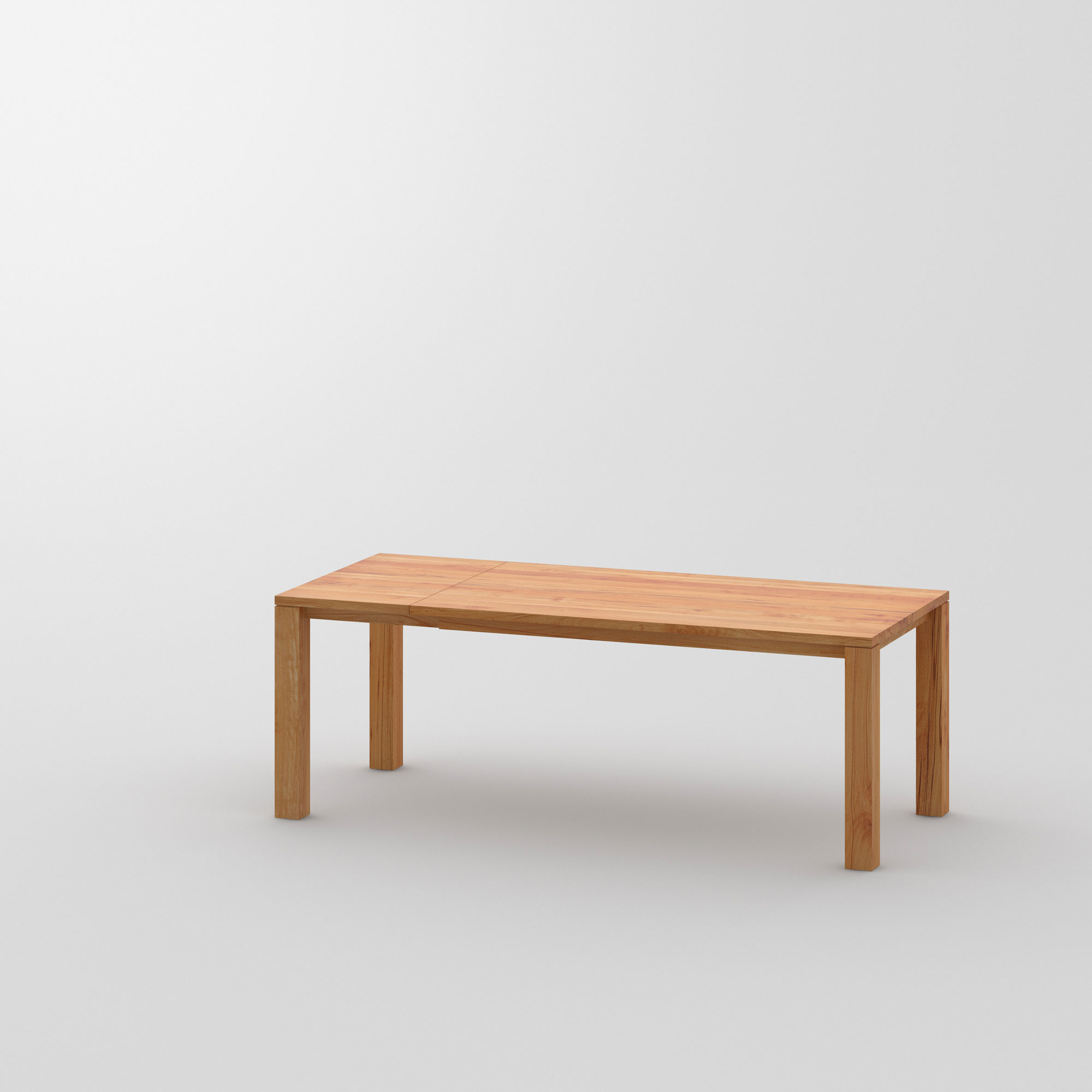 Ausziehbarer Massivholz Designtisch LIVING BUTTERFLY cam1 Maßgefertigt aus Massivholz von vitamin design