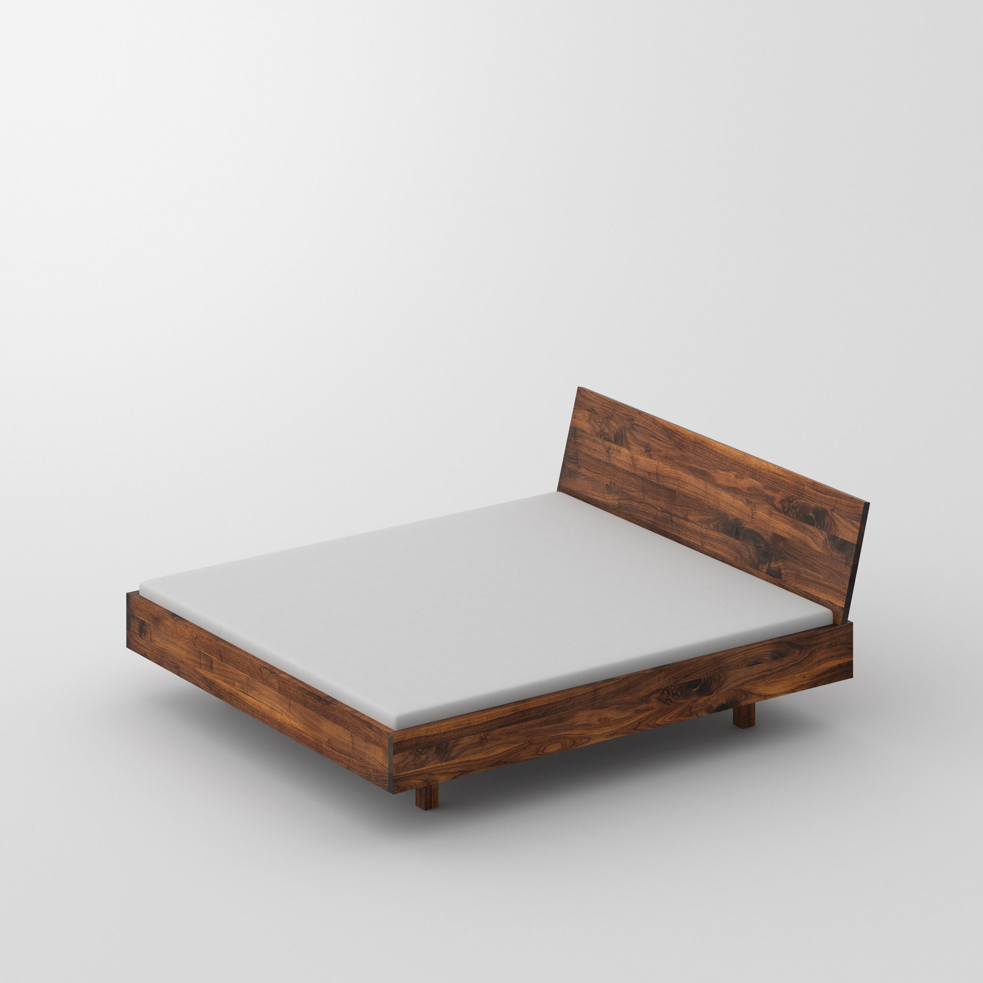 Konfigurierbares Holzbett QUADRA cam1 Maßgefertigt aus Massivholz von vitamin design