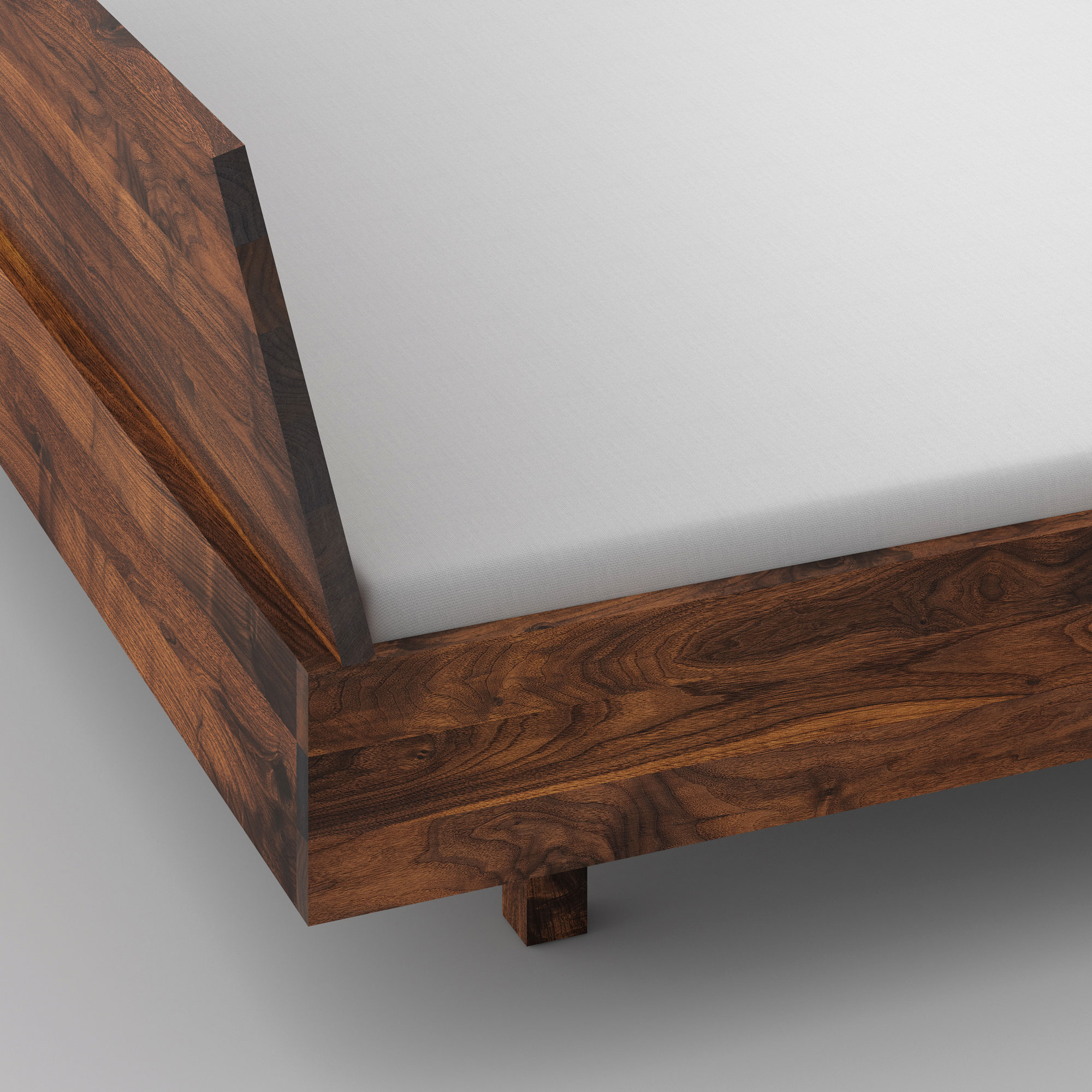 Konfigurierbares Holzbett QUADRA cam4 Maßgefertigt aus Massivholz von vitamin design