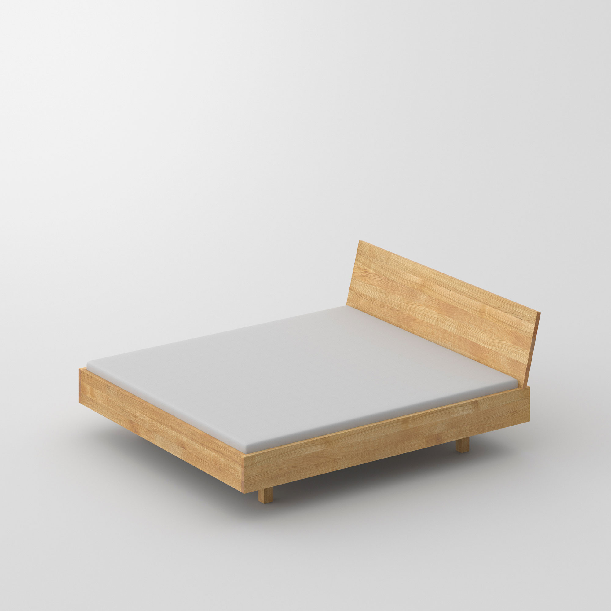 Konfigurierbares Holzbett QUADRA cam1 Maßgefertigt aus Massivholz von vitamin design