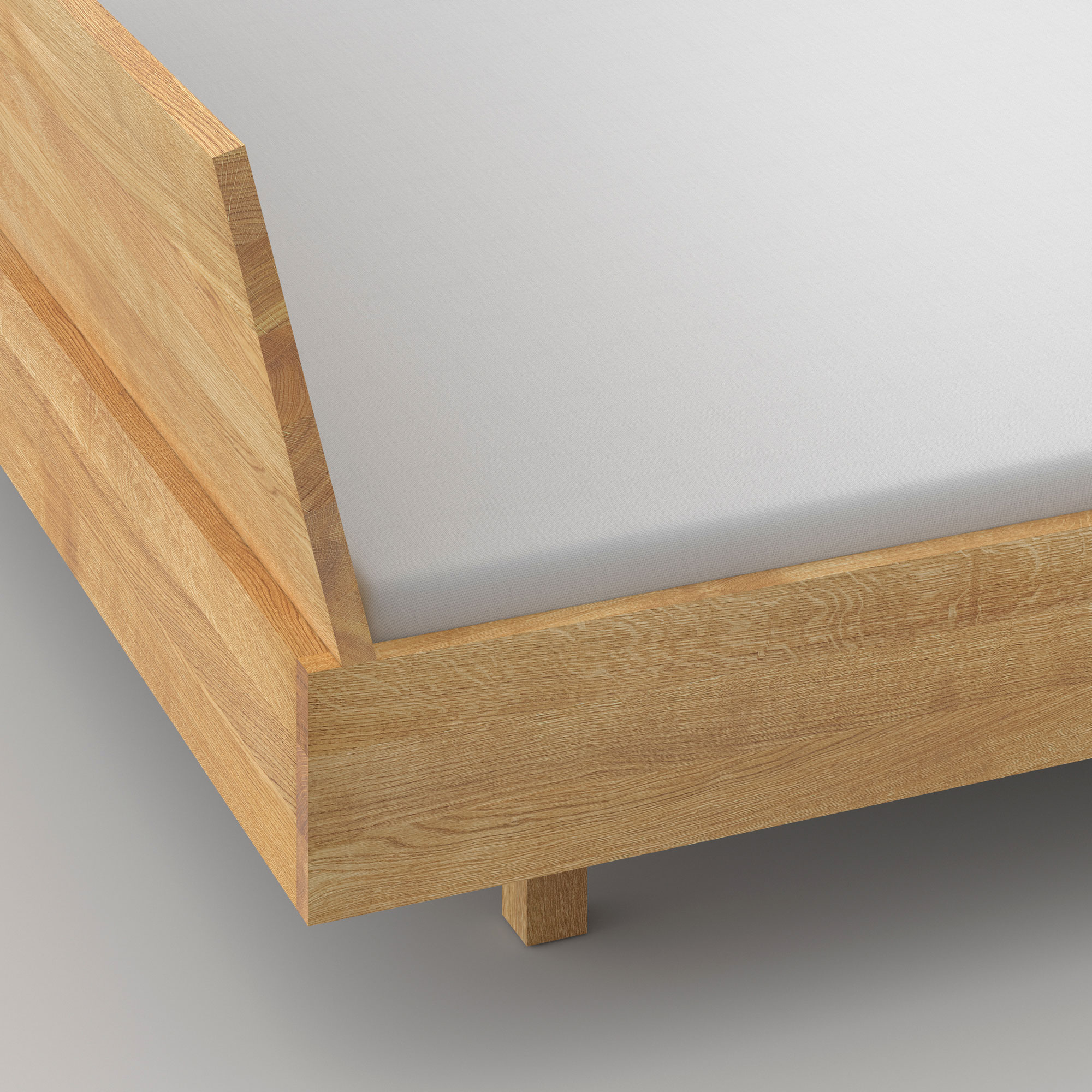 Konfigurierbares Holzbett QUADRA cam4 Maßgefertigt aus Massivholz von vitamin design