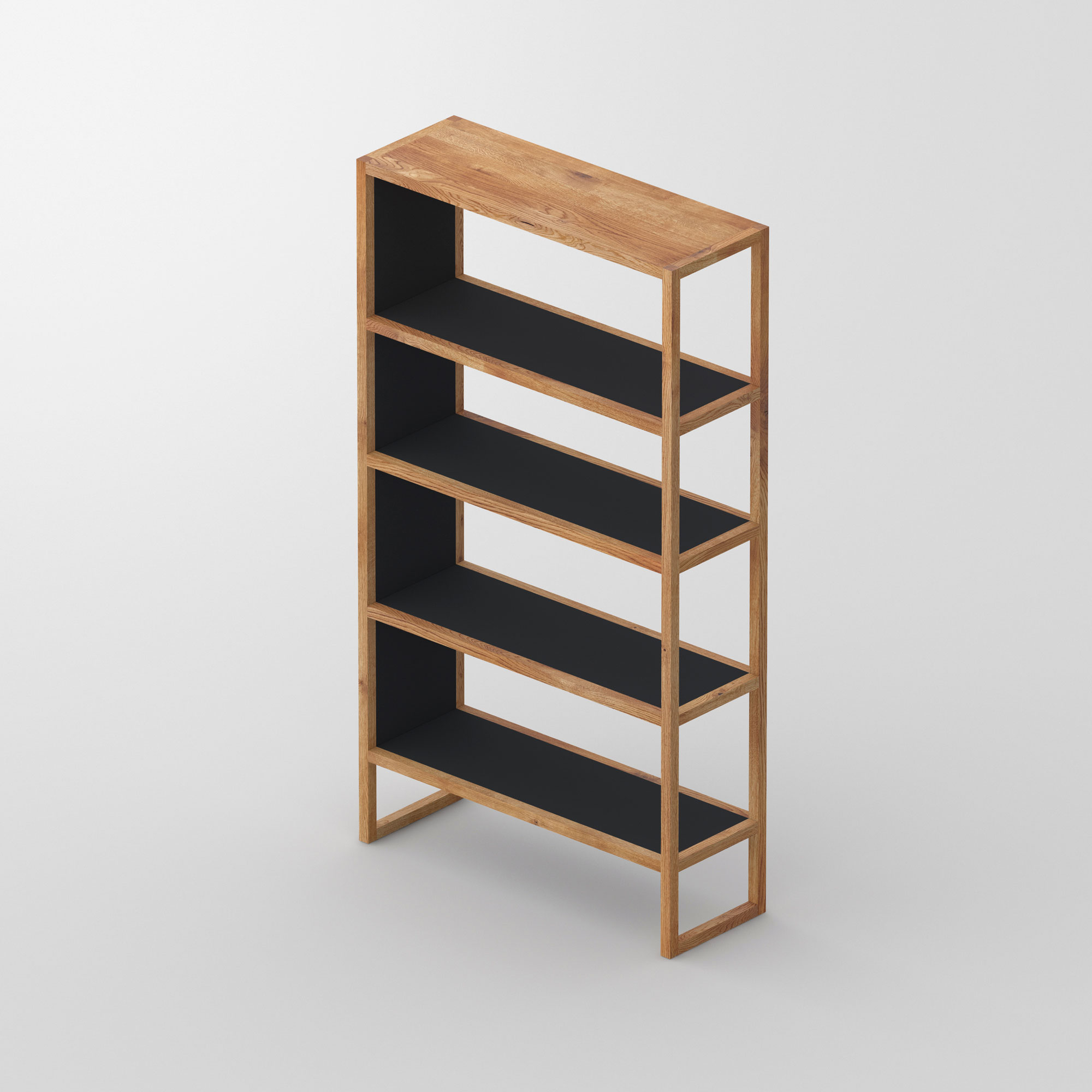 Linoleum Holz Regal SENA cam3 Maßgefertigt aus Massivholz von vitamin design