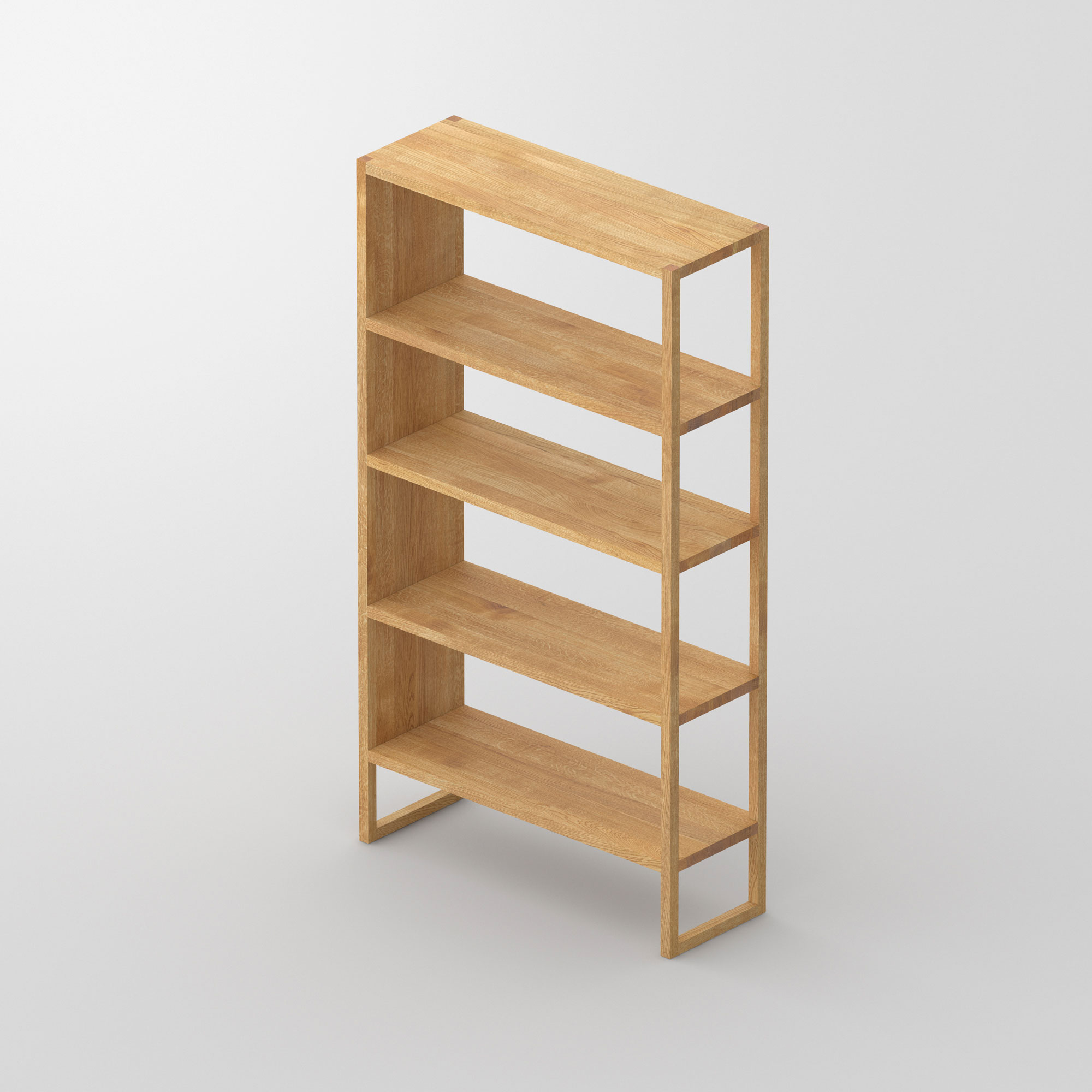Linoleum Holz Regal SENA cam3 Maßgefertigt aus Massivholz von vitamin design