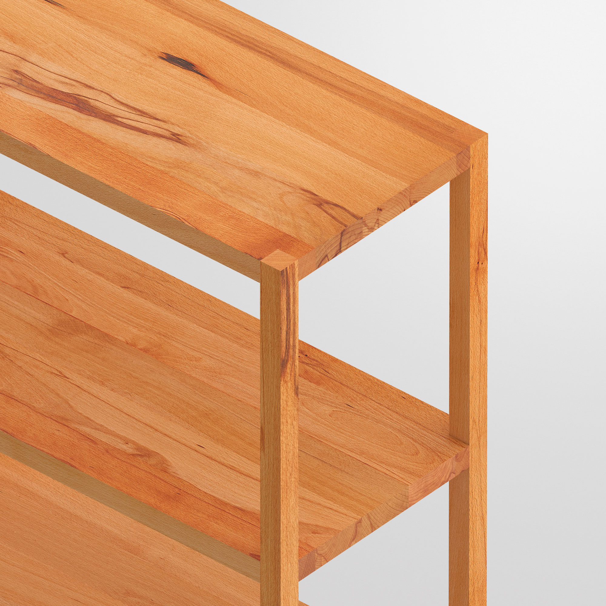 Linoleum Holz Regal SENA cam4 Maßgefertigt aus Massivholz von vitamin design