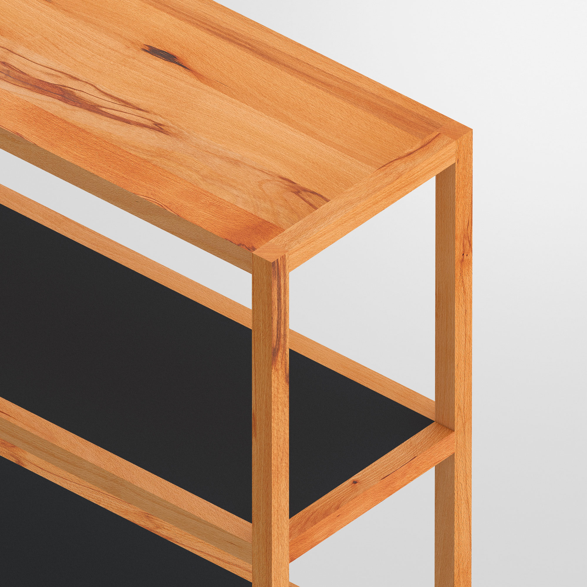 Linoleum Holz Regal SENA cam4 Maßgefertigt aus Massivholz von vitamin design