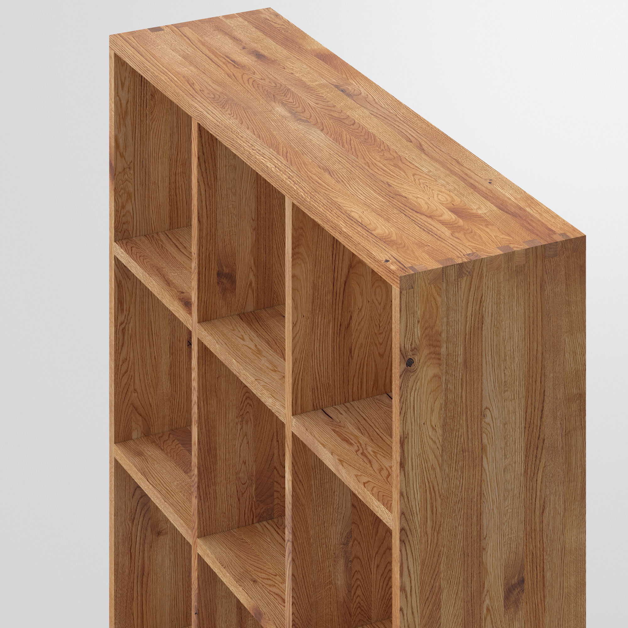 Designer Holzregal PISA G cam2 Maßgefertigt aus Massivholz von vitamin design