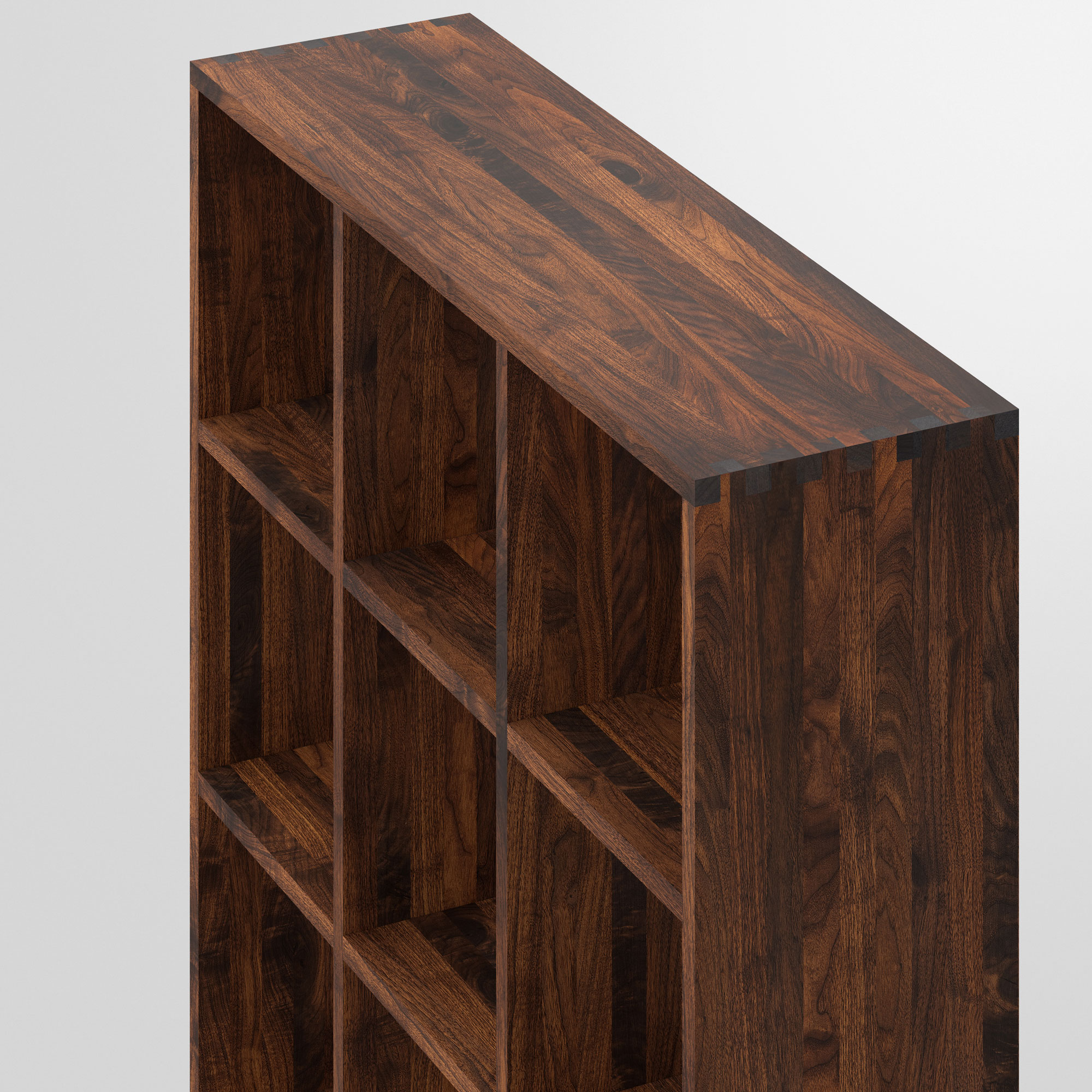 Designer Holzregal PISA G cam2 Maßgefertigt aus Massivholz von vitamin design