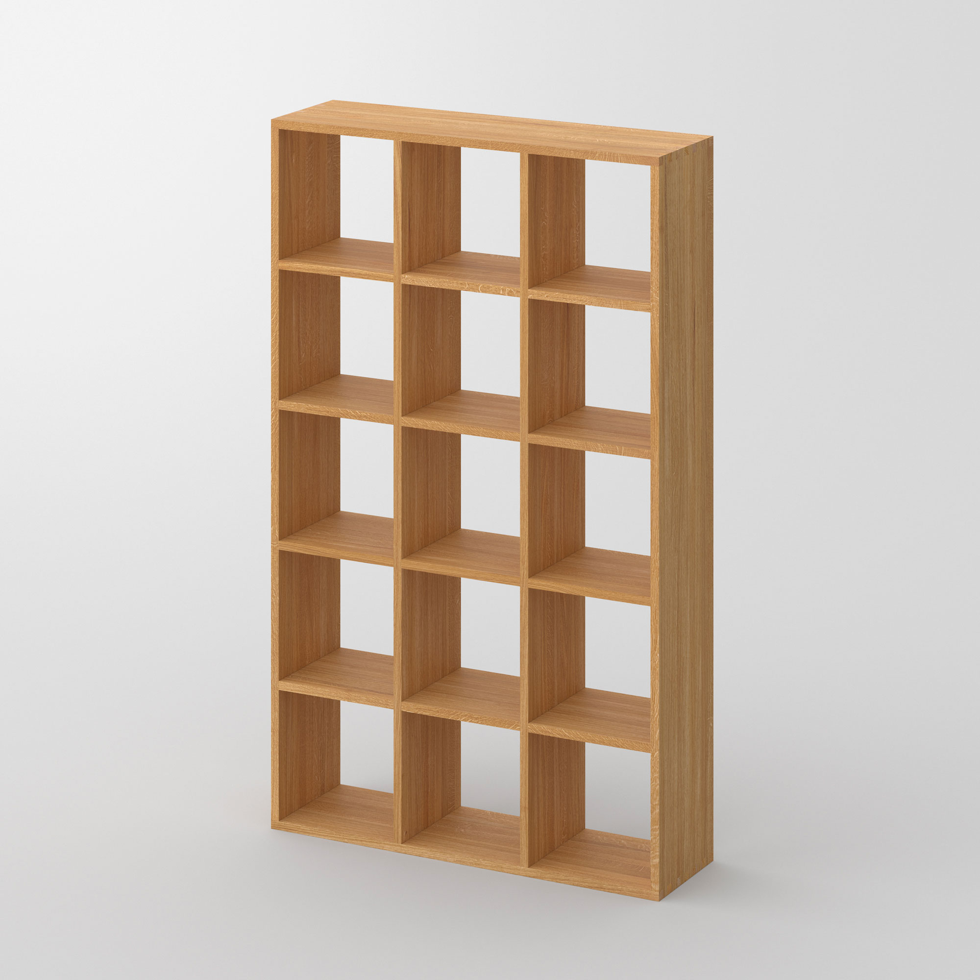 Designer Holzregal PISA G cam1 Maßgefertigt aus Massivholz von vitamin design