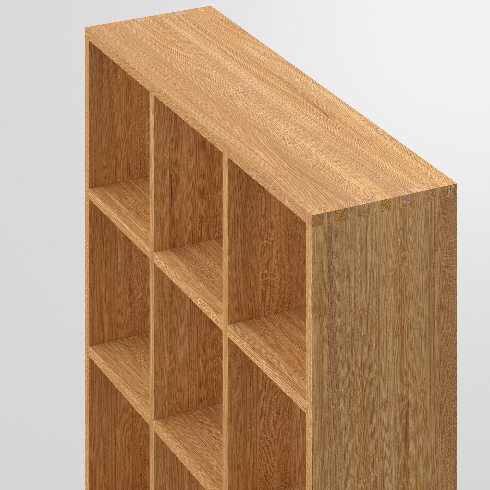 Designer Holzregal PISA G cam2 Maßgefertigt aus Massivholz von vitamin design