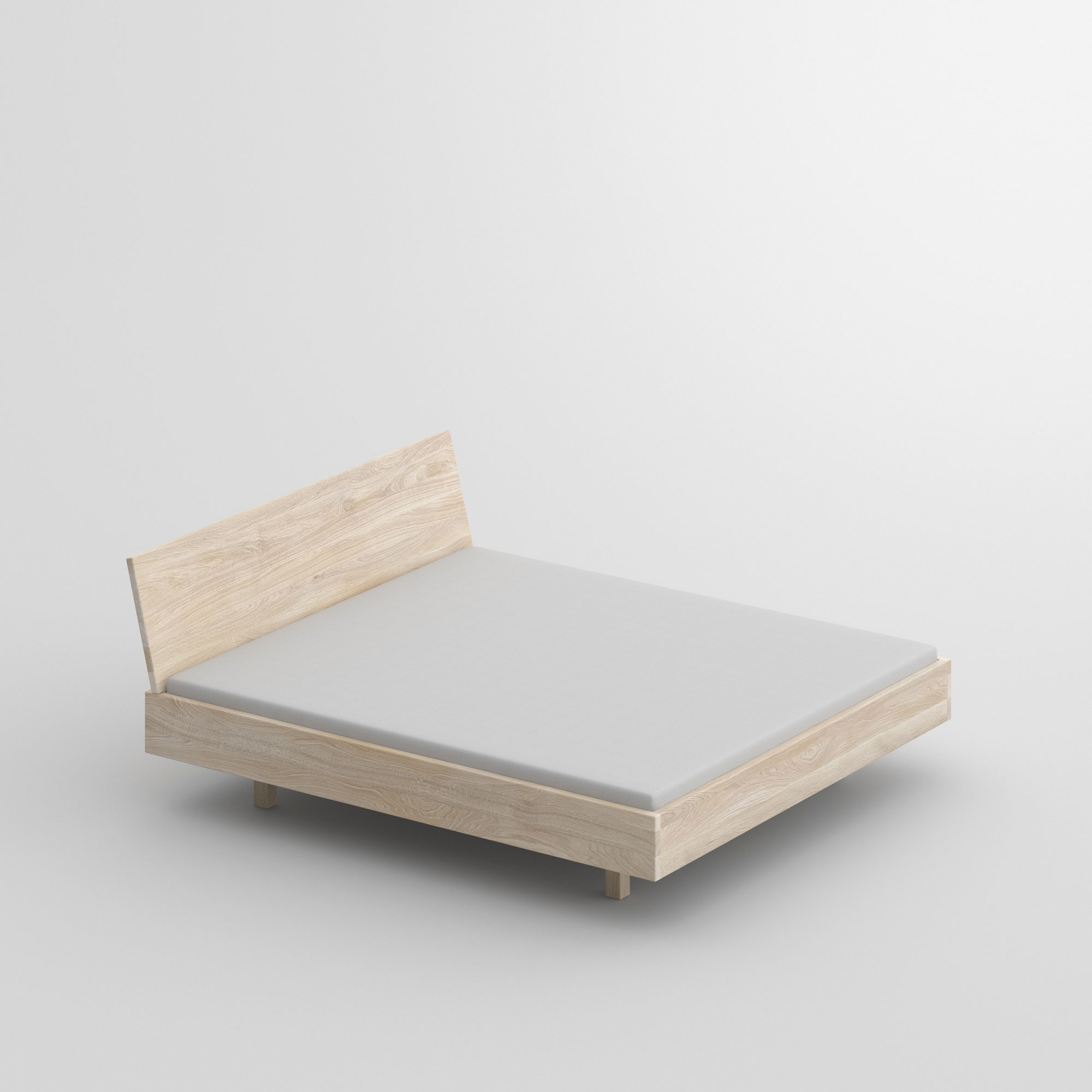 Abgerundete Ecken Massivholzbett QUADRA SOFT cam1 Maßgefertigt aus Massivholz von vitamin design