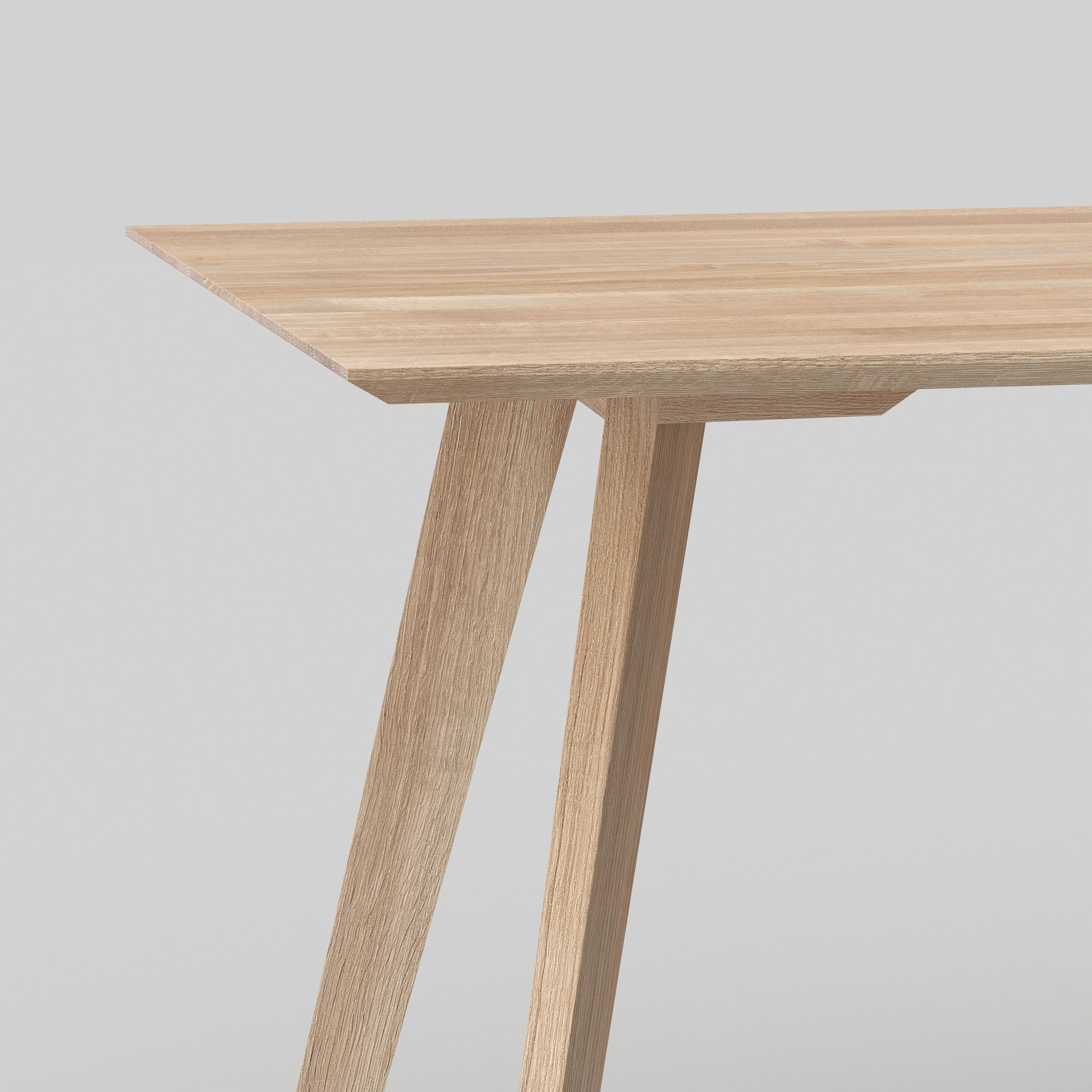 Zargenloser Tisch CITIUS FRAMELESS cam10000 Maßgefertigt aus Massivholz von vitamin design