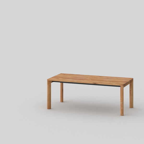 Ausziehbarer Esstisch Massivholz MOLLIS BUTTERFLY cam1 Maßgefertigt aus Asteiche massiv, geölt von vitamin design