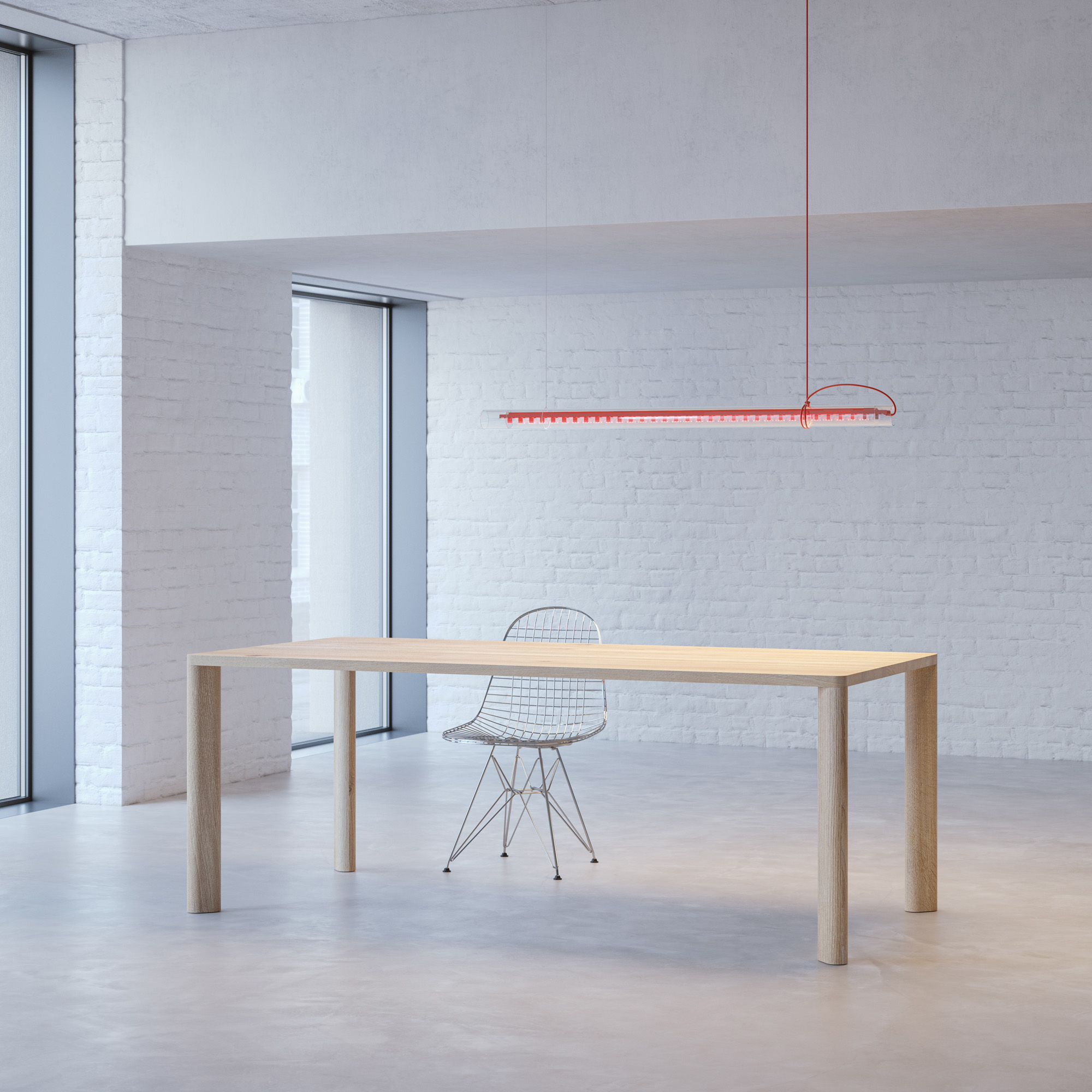 Zargenloser Tisch MOLLIS cam1 Maßgefertigt aus Massivholz von vitamin design