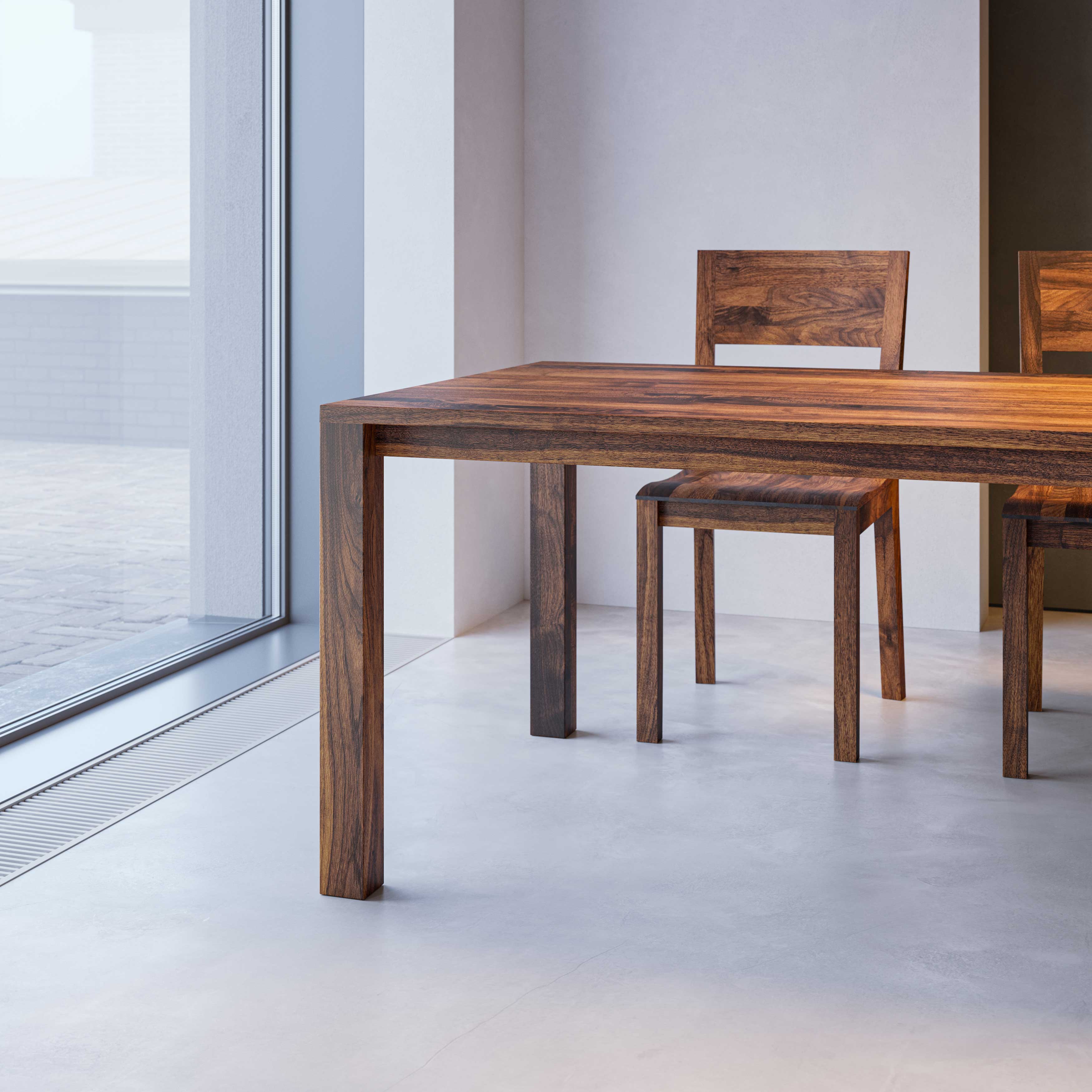 Variabler Esstisch VARIUS BASIC cam3 Maßgefertigt aus Massivholz von vitamin design